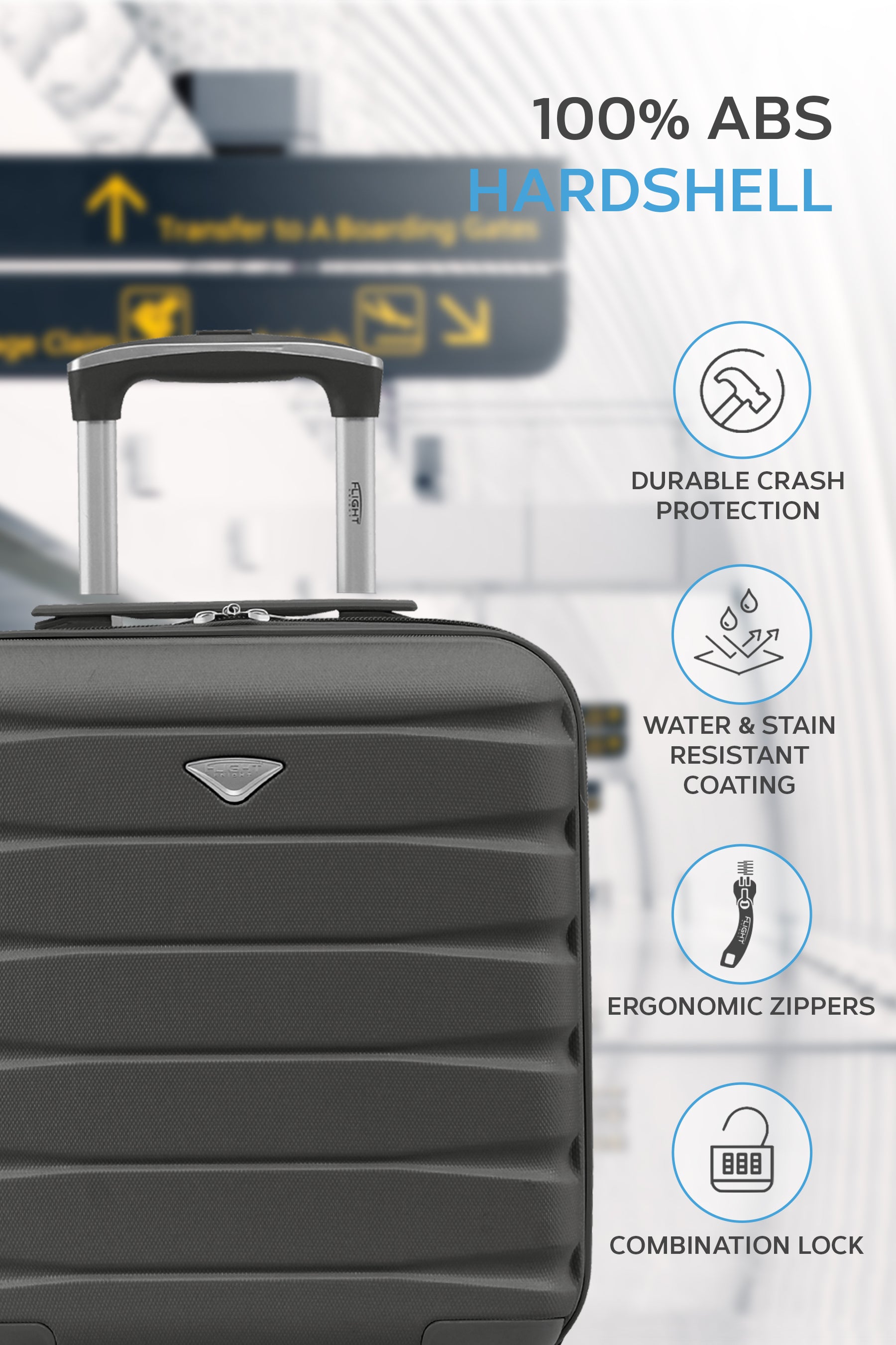 45x36x20cm SAFIR Carry on Cabin Case