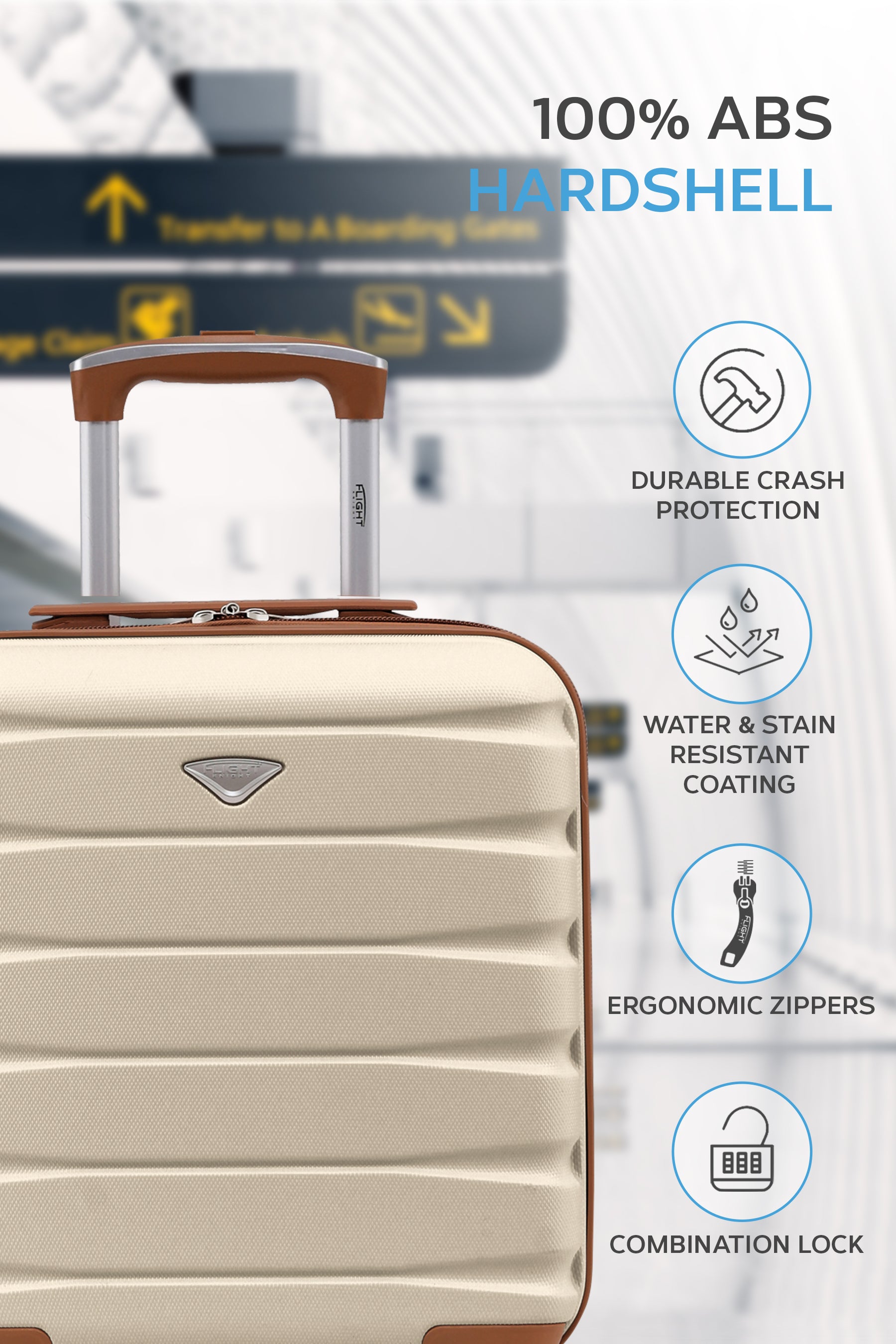 45x36x20cm SAFIR Carry on Cabin Case