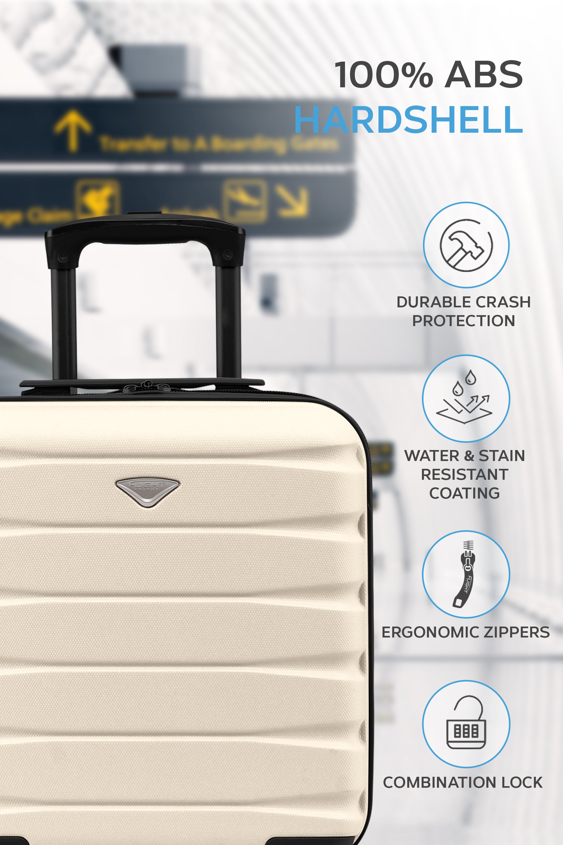 45x36x20cm SAFIR Carry on Cabin Case