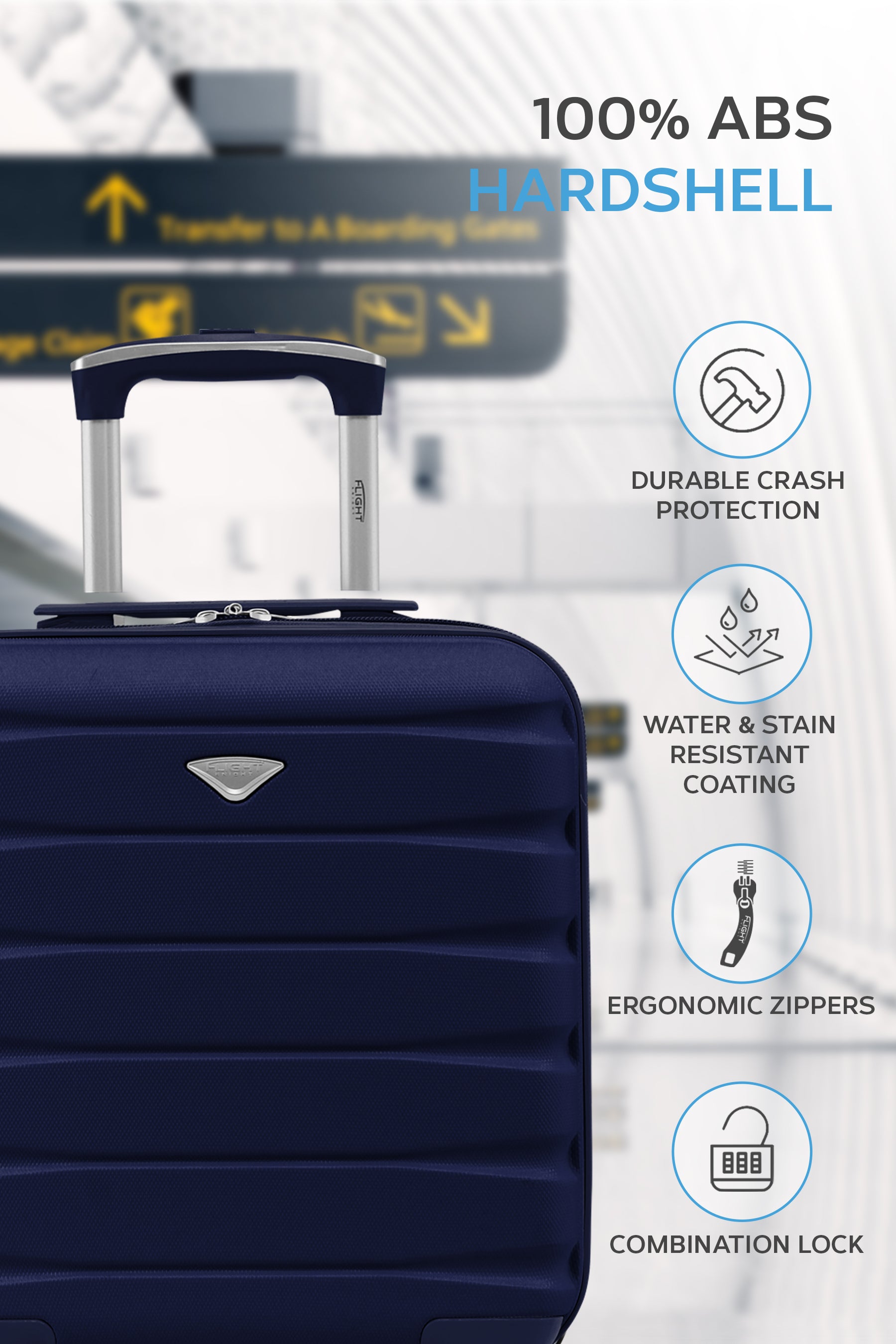 45x36x20cm SAFIR Carry on Cabin Case
