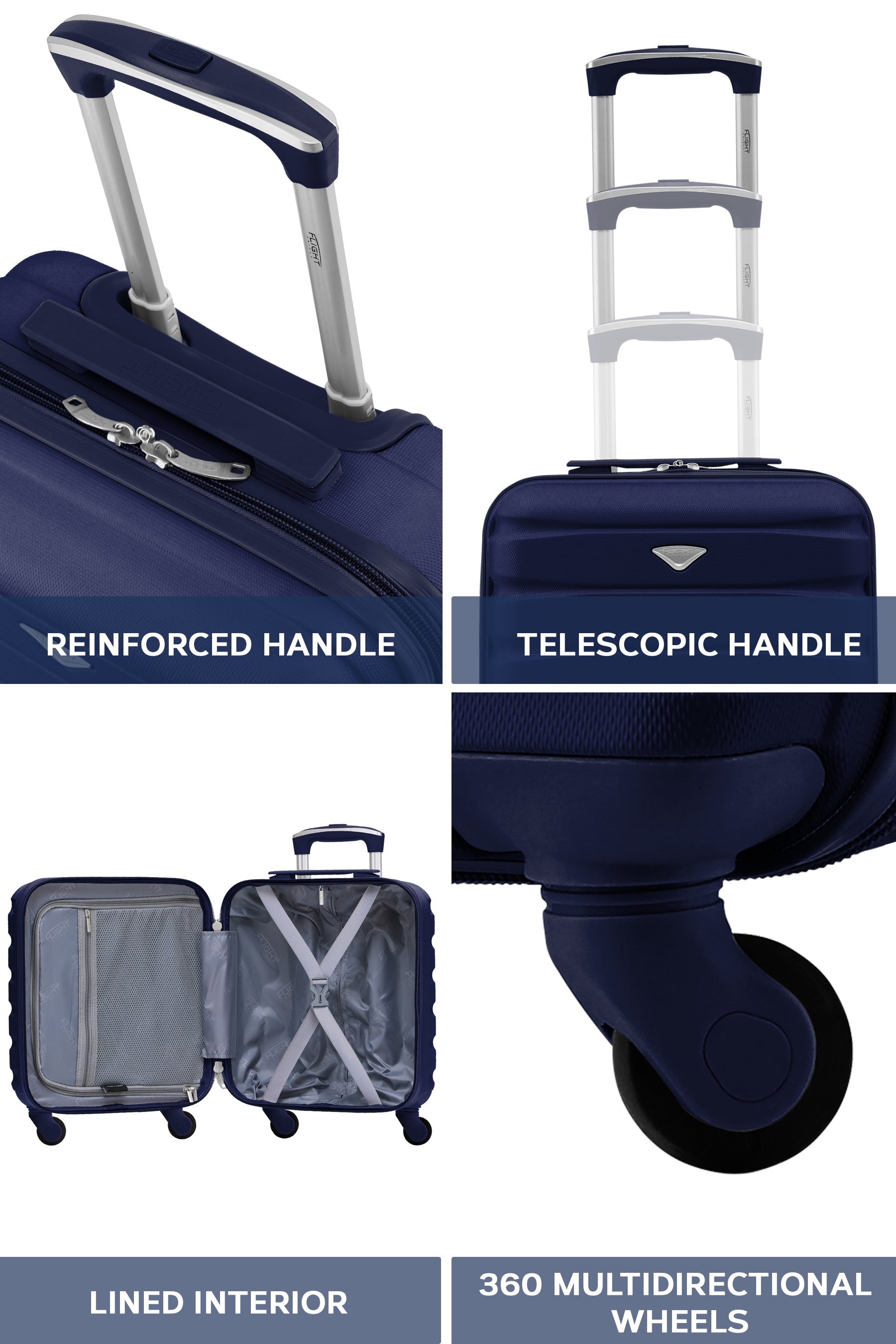 45x36x20cm SAFIR Carry on Cabin Case