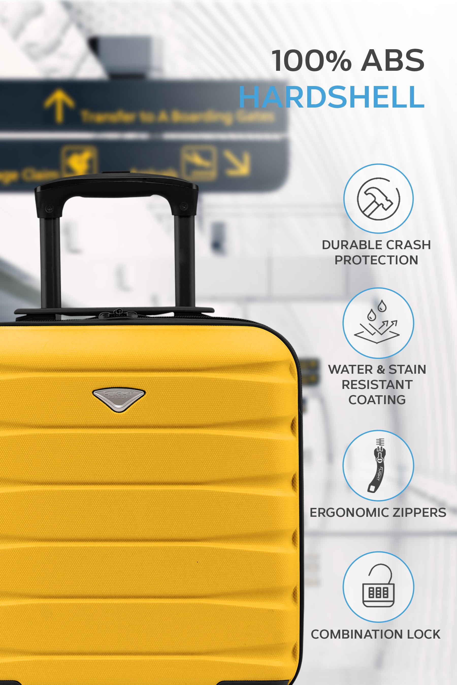 45x36x20cm SAFIR Carry on Cabin Case