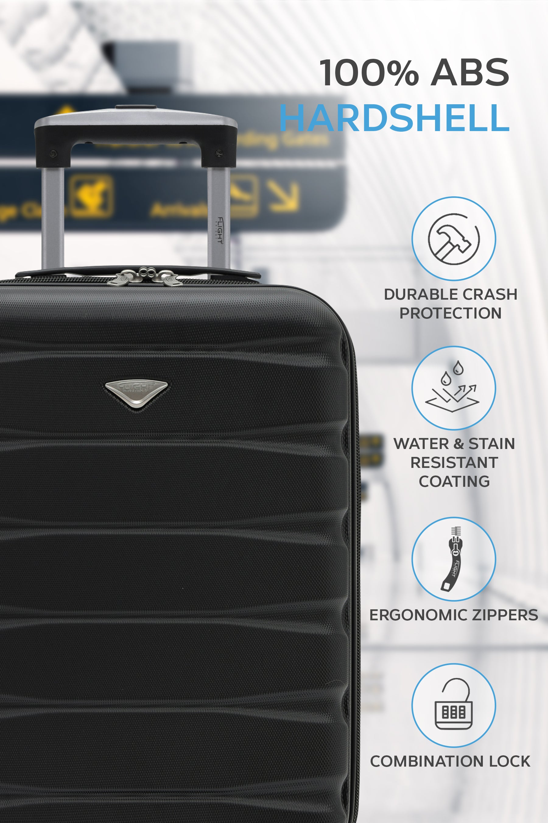 56x36x23cm SAFIR Carry on Cabin Case