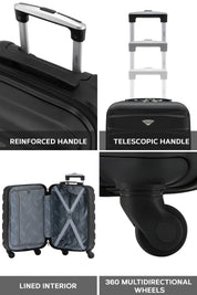 56x36x23cm SAFIR Carry on Cabin Case