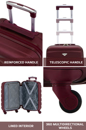 56x36x23cm SAFIR Carry on Cabin Case