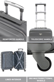 56x36x23cm SAFIR Carry on Cabin Case
