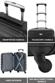 55x40x23cm SAFIR Carry on Cabin Case