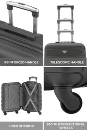 55x40x23cm SAFIR Carry on Cabin Case