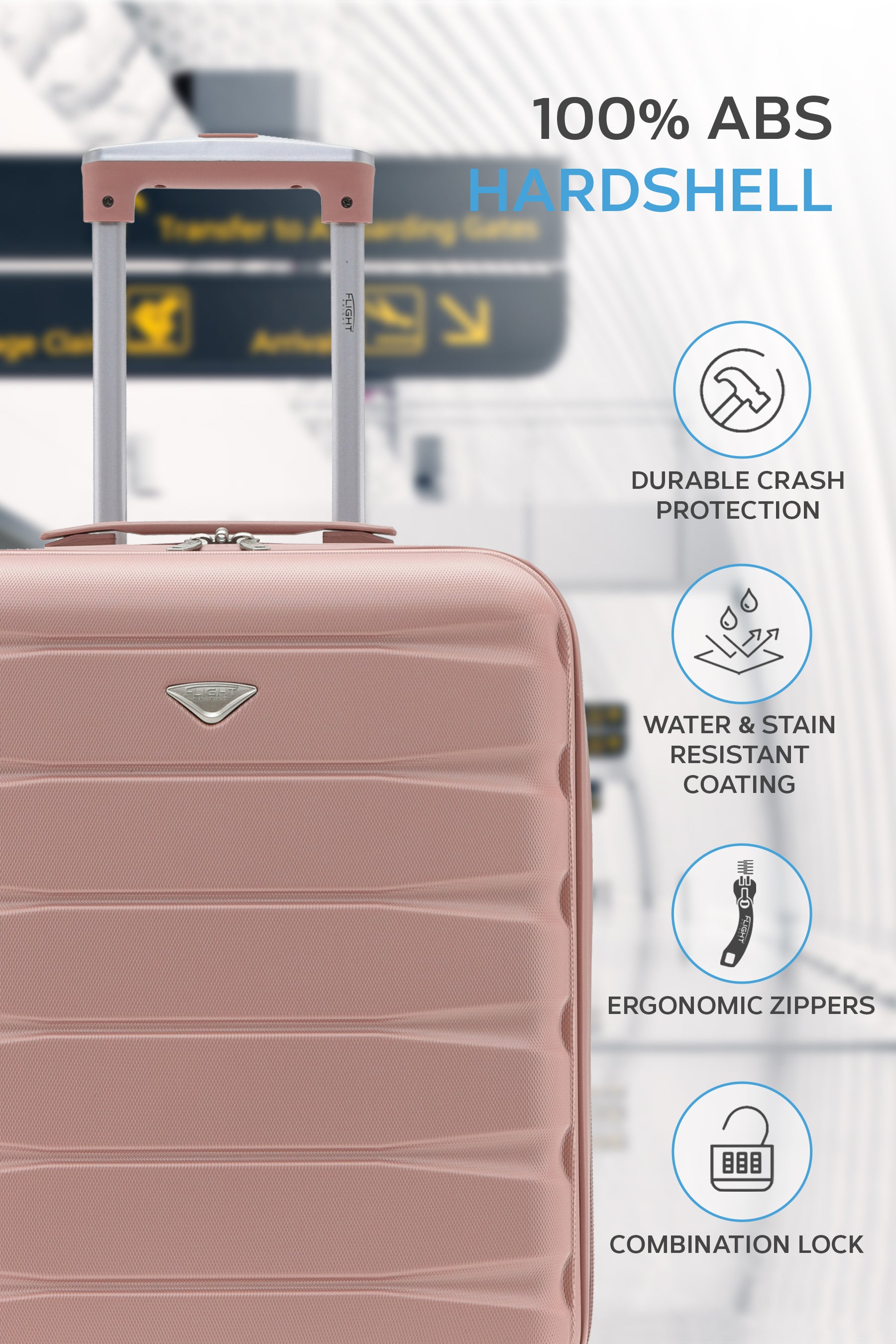 55x40x23cm SAFIR Carry on Cabin Case