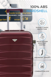 55x35x20cm SAFIR Carry on Cabin Case - Built in TSA Lock