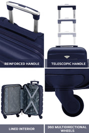 55x35x20cm SAFIR Carry on Cabin Case - Built in TSA Lock