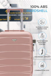 55x35x20cm SAFIR Carry on Cabin Case - Built in TSA Lock