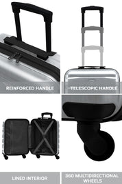 55x40x20cm SAFIR Carry on Cabin Case