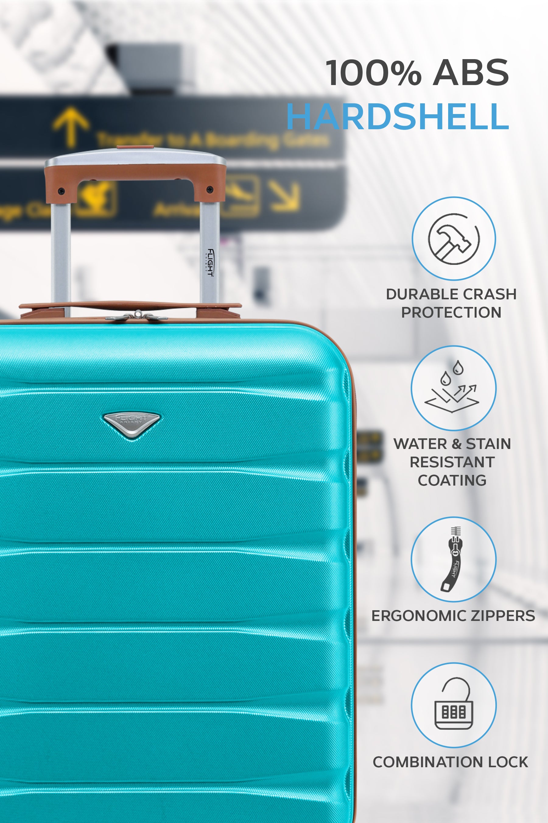 55x40x20cm SAFIR Carry on Cabin Case