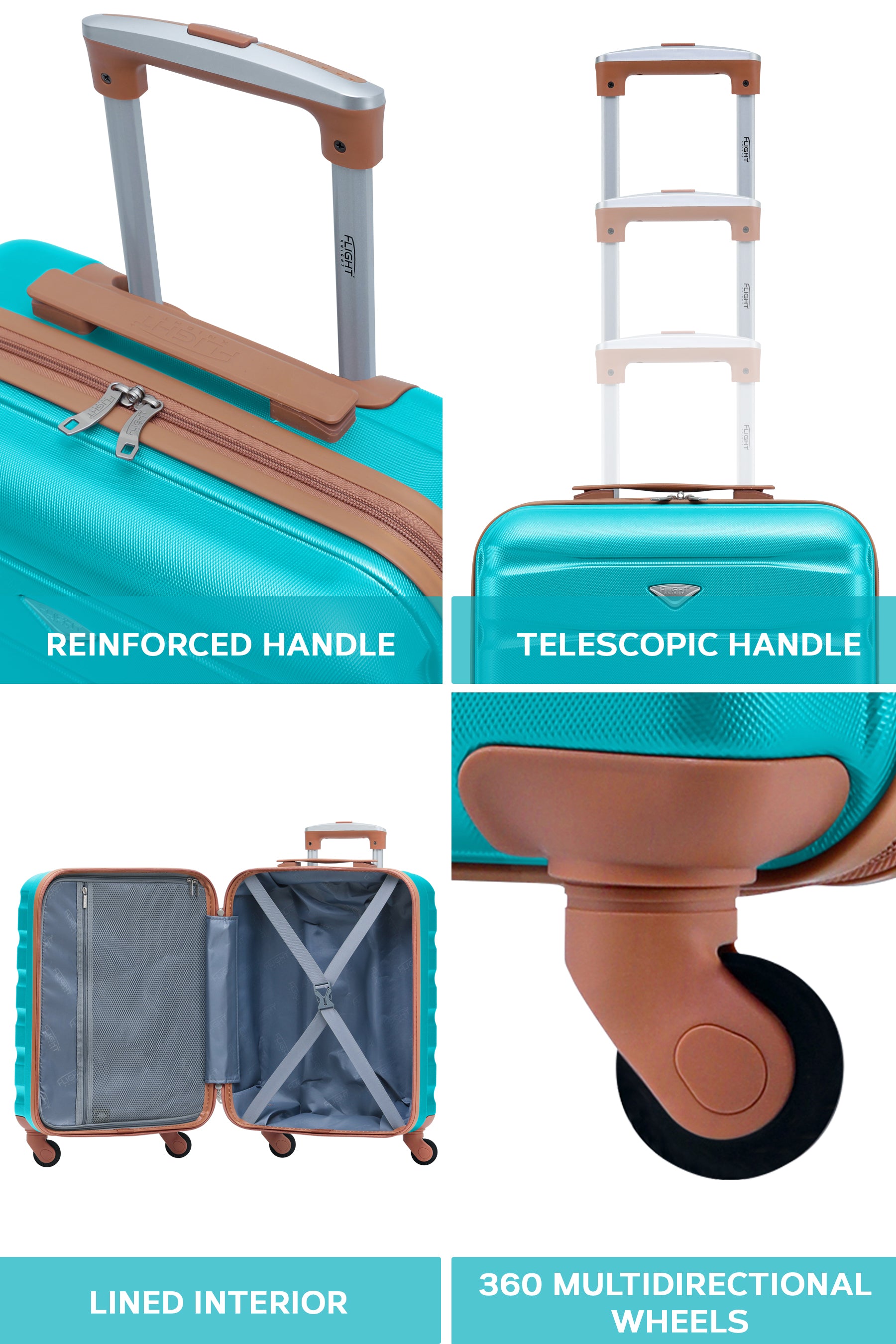 55x40x20cm SAFIR Carry on Cabin Case