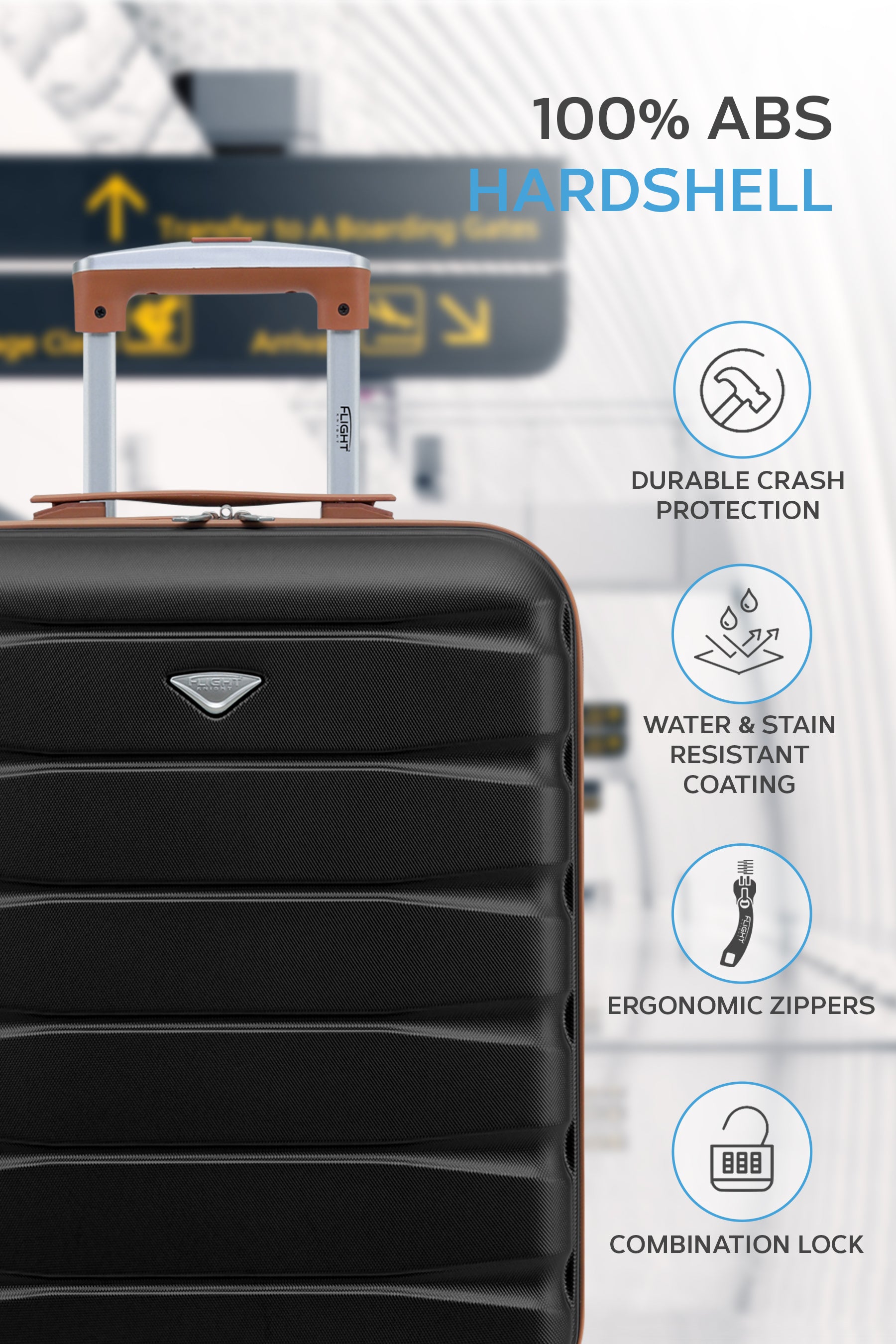 55x40x20cm SAFIR Carry on Cabin Case