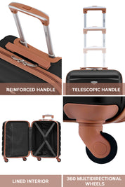 55x40x20cm SAFIR Carry on Cabin Case