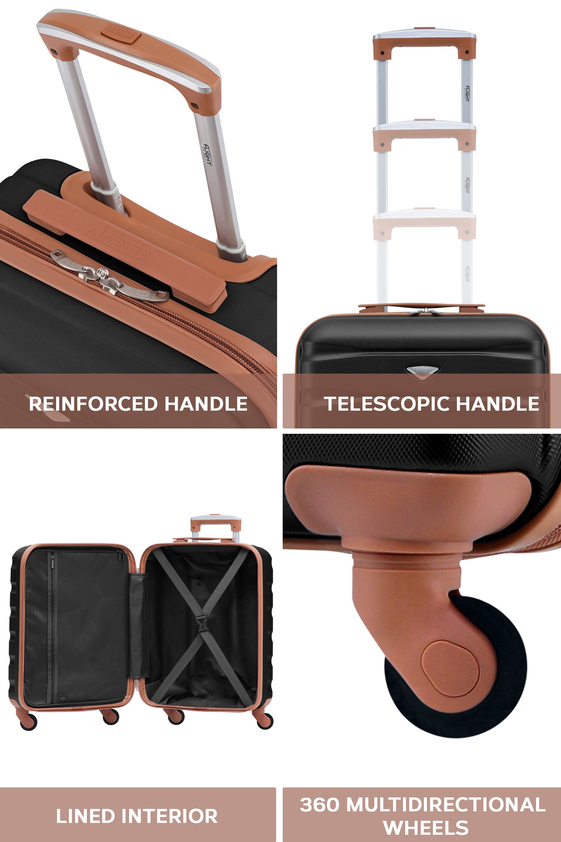 55x40x20cm SAFIR Carry on Cabin Case