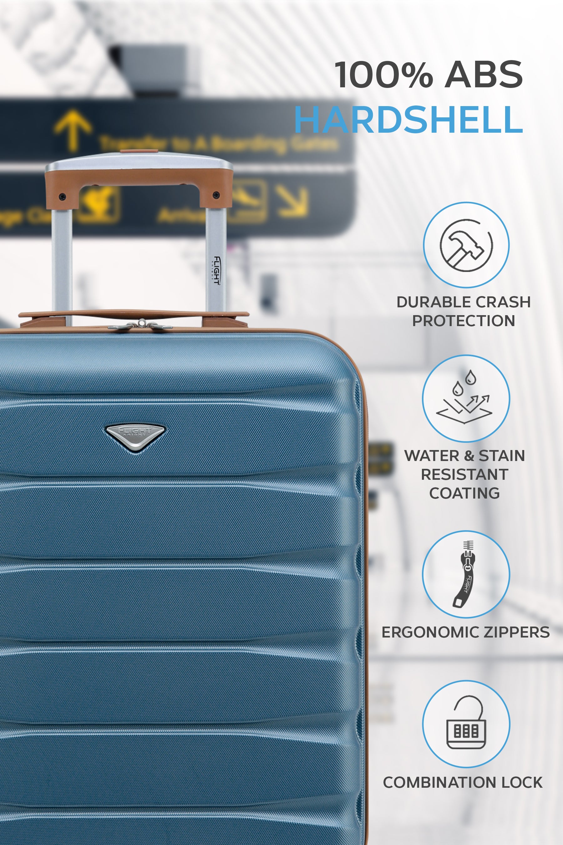 55x40x20cm SAFIR Carry on Cabin Case