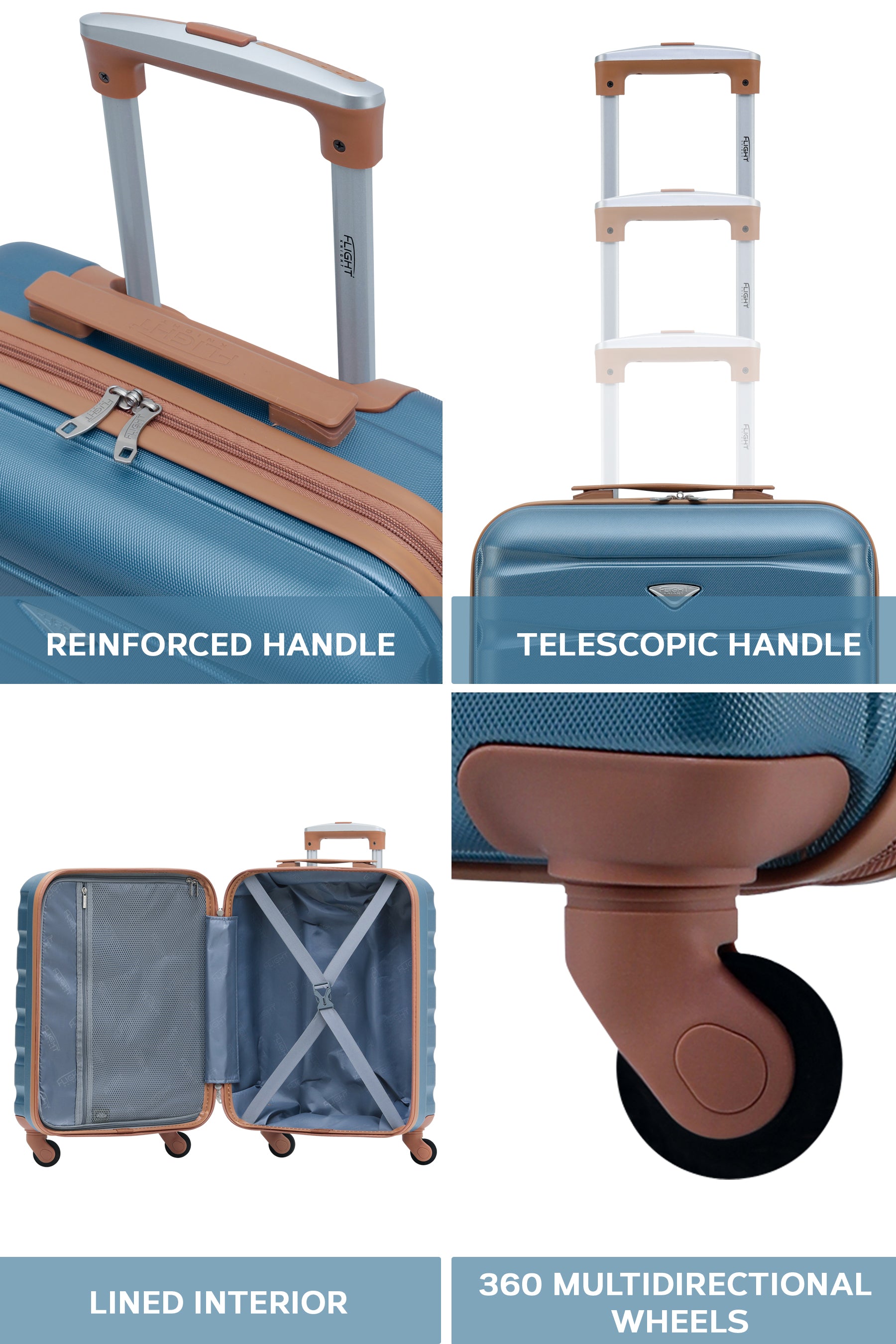 55x40x20cm SAFIR Carry on Cabin Case