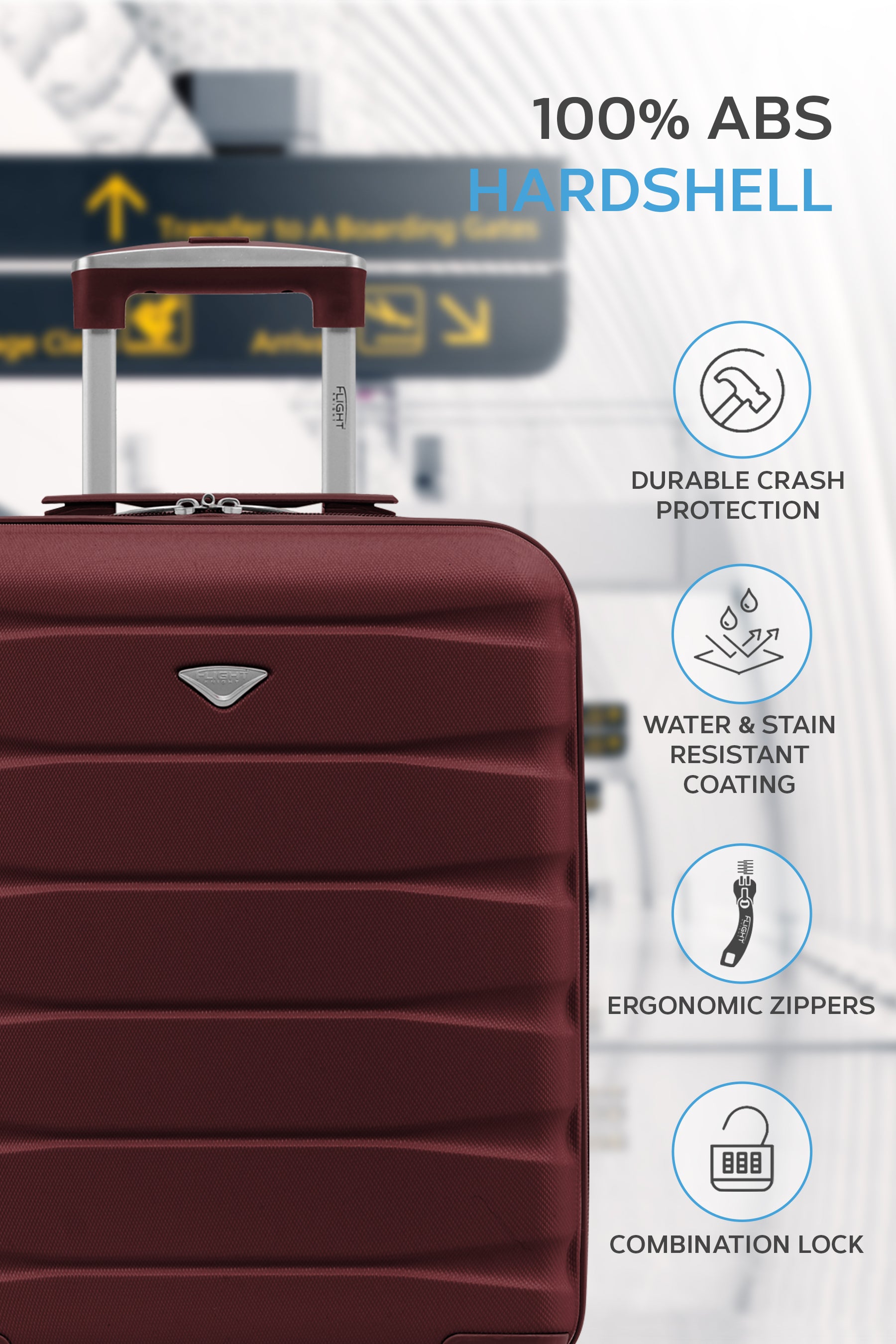 55x40x20cm SAFIR Carry on Cabin Case