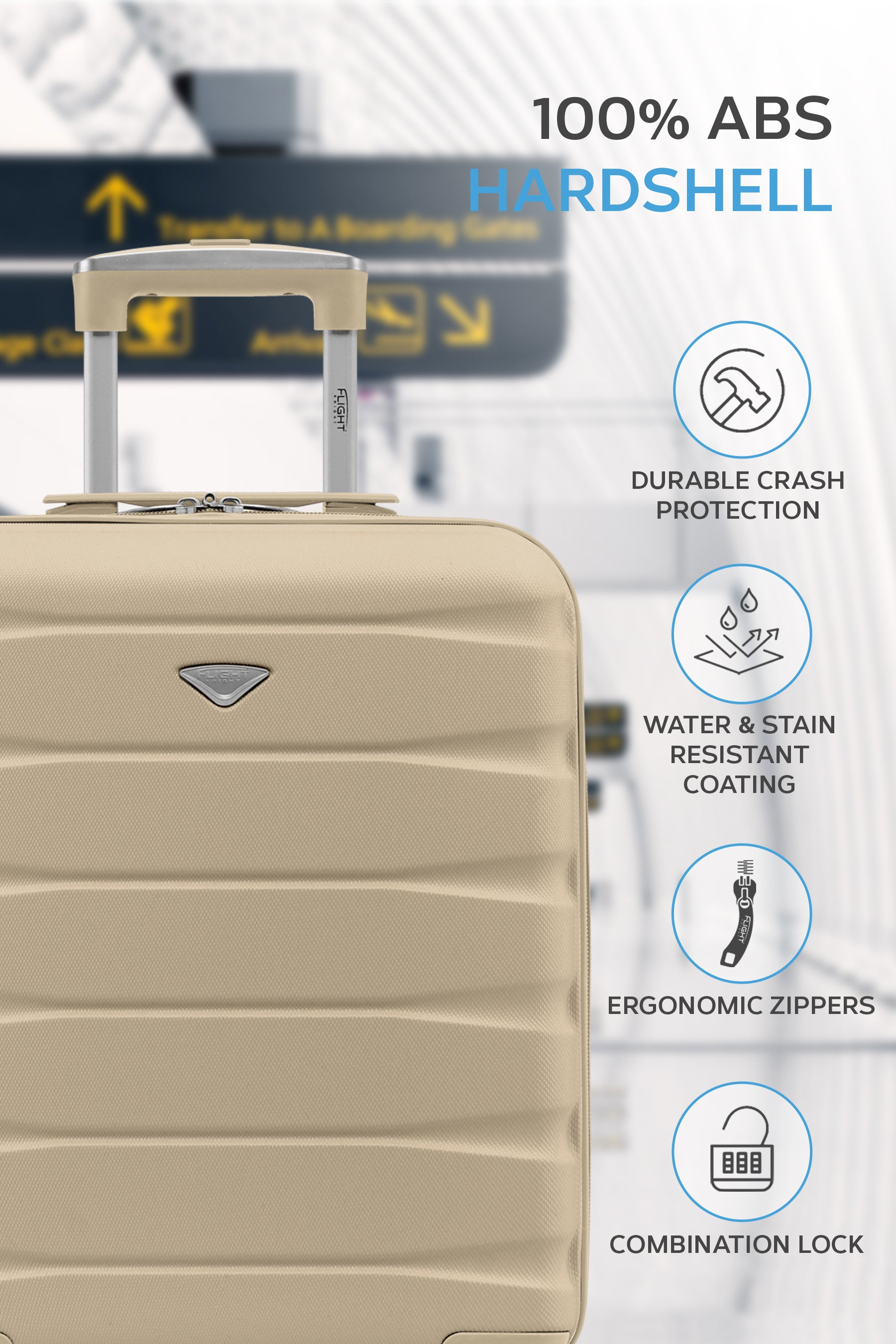 55x40x20cm SAFIR Carry on Cabin Case