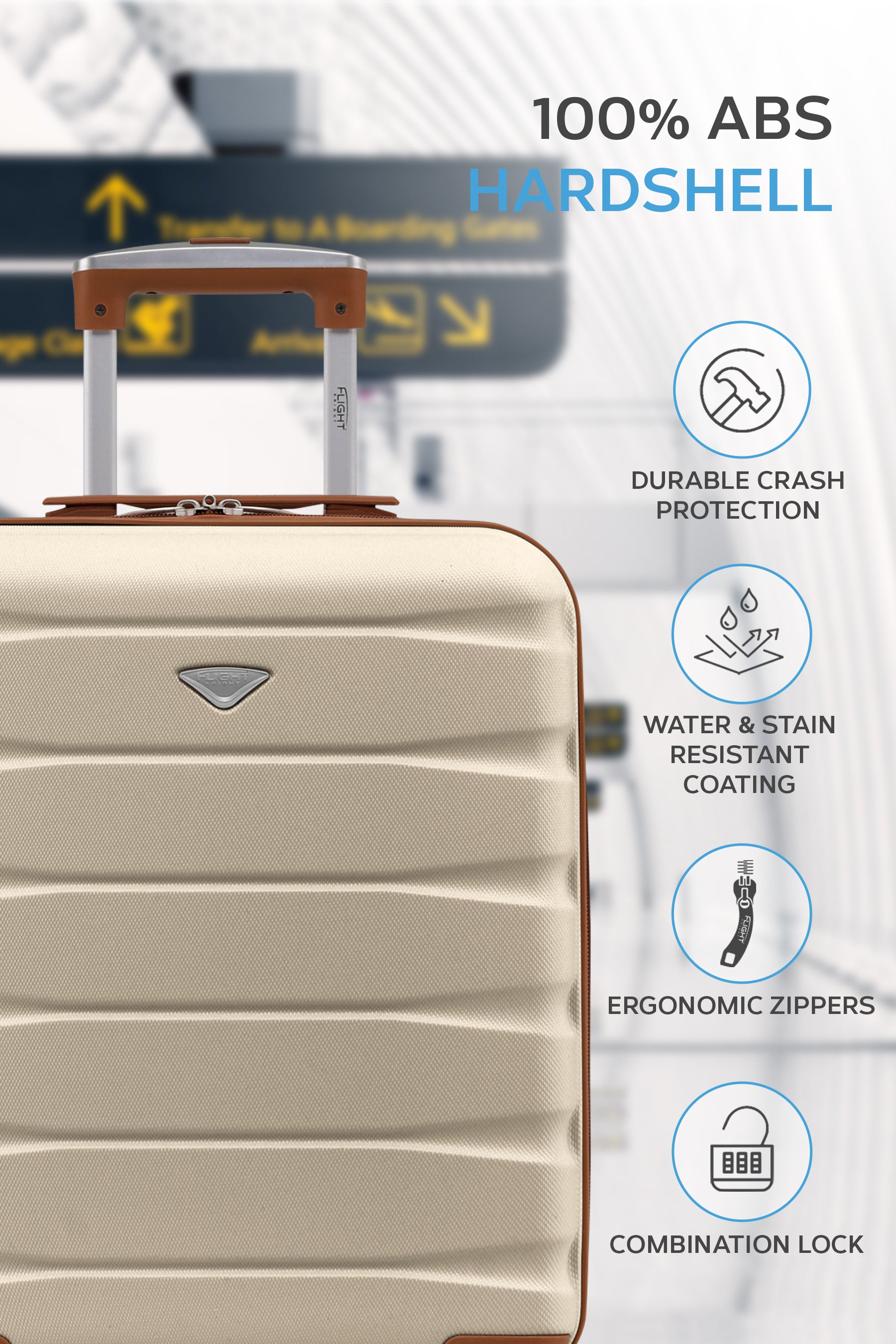 55x40x20cm SAFIR Carry on Cabin Case