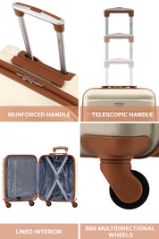 55x40x20cm SAFIR Carry on Cabin Case