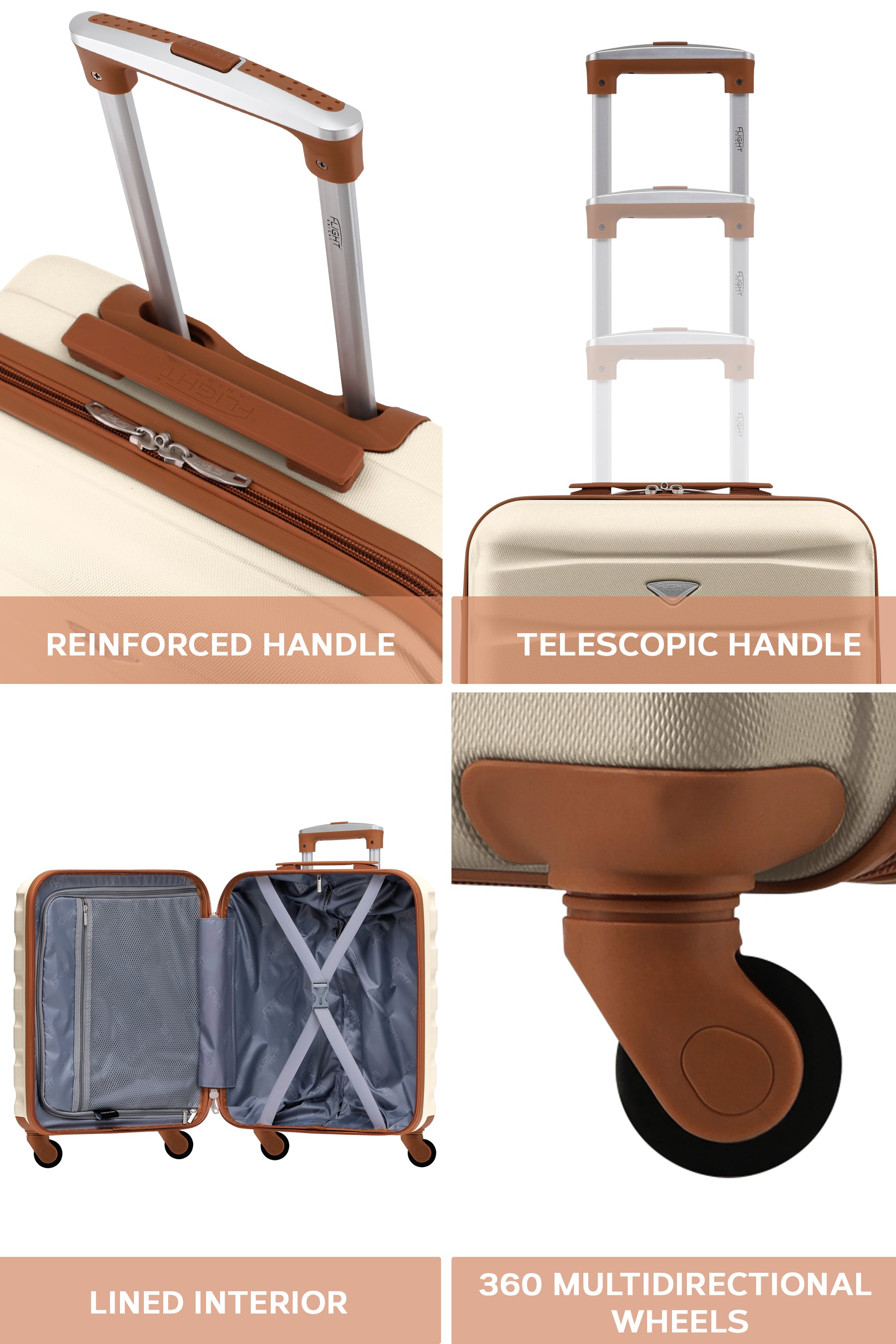 55x40x20cm SAFIR Carry on Cabin Case