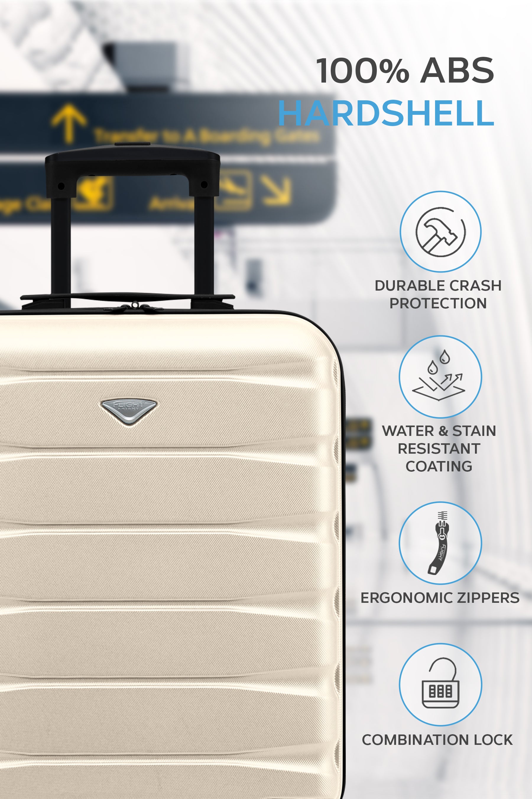 55x40x20cm SAFIR Carry on Cabin Case