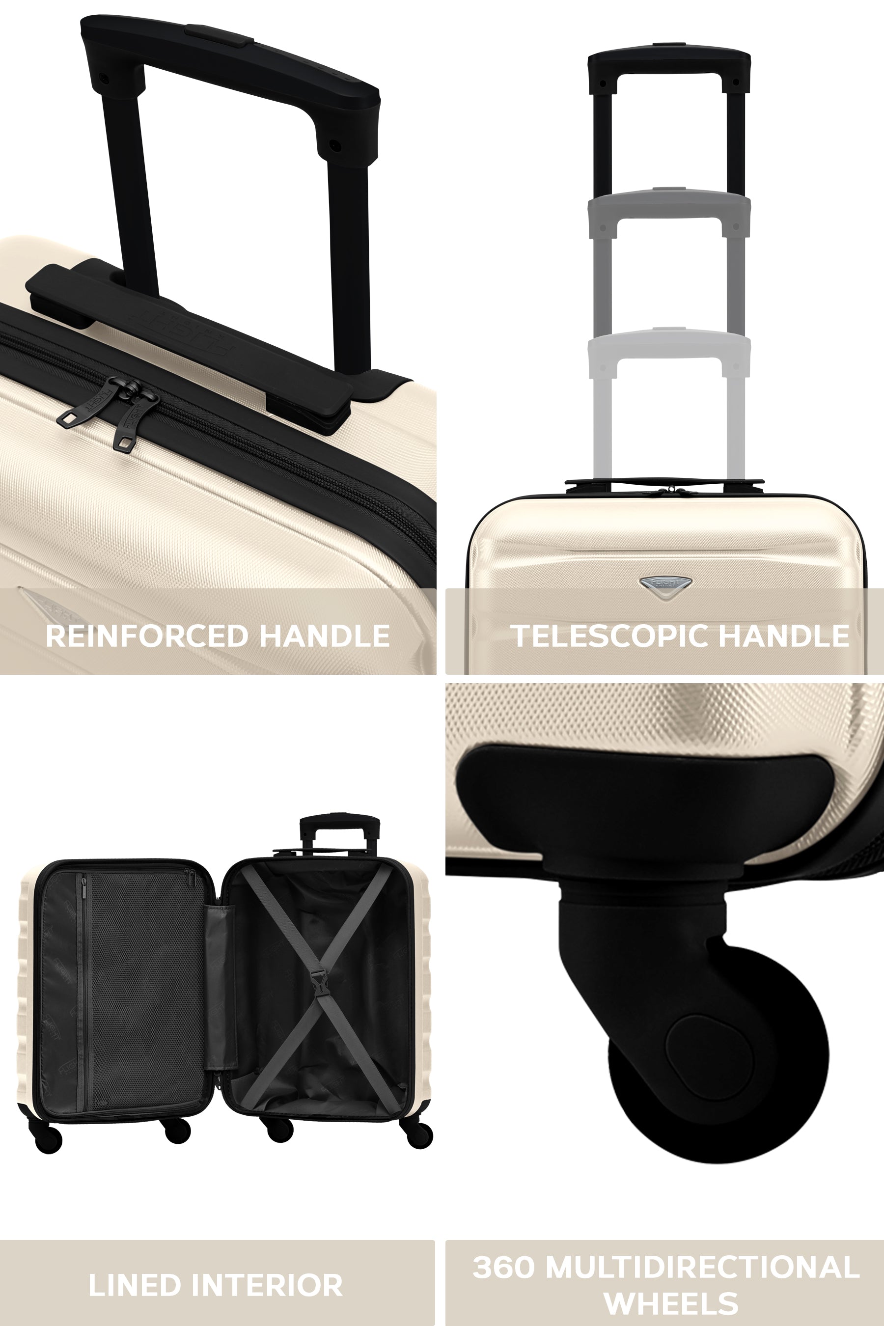 55x40x20cm SAFIR Carry on Cabin Case