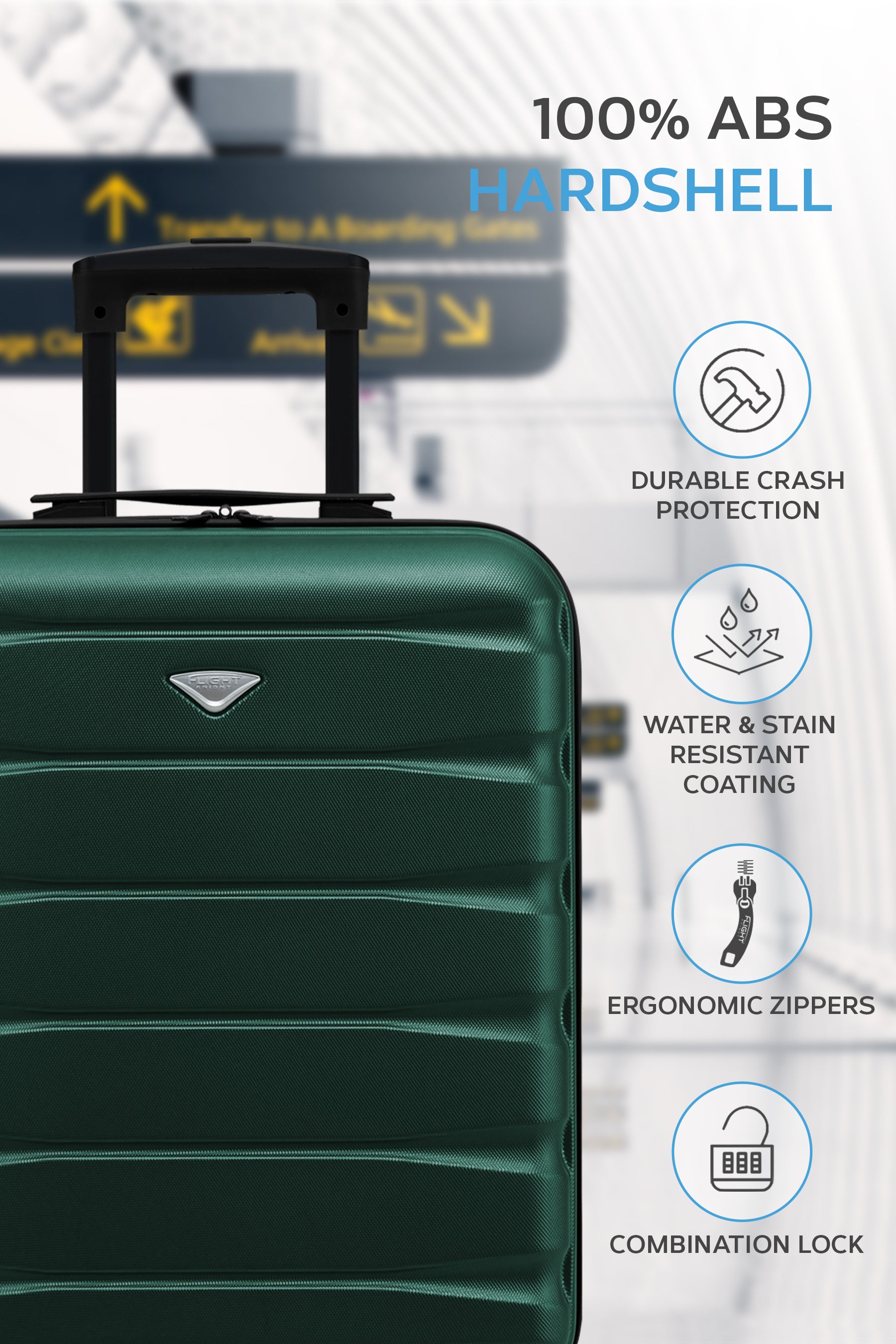 55x40x20cm SAFIR Carry on Cabin Case