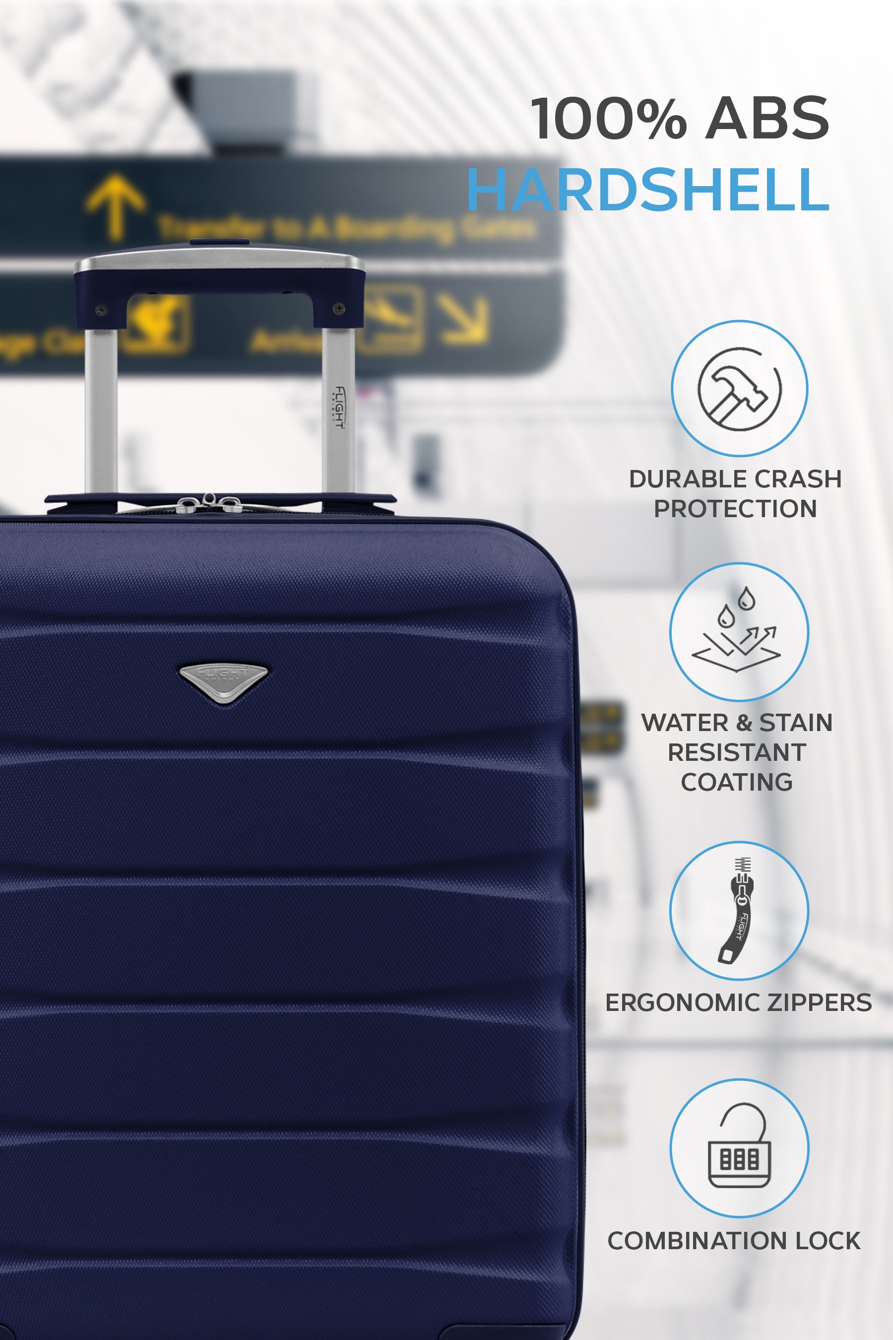 55x40x20cm SAFIR Carry on Cabin Case