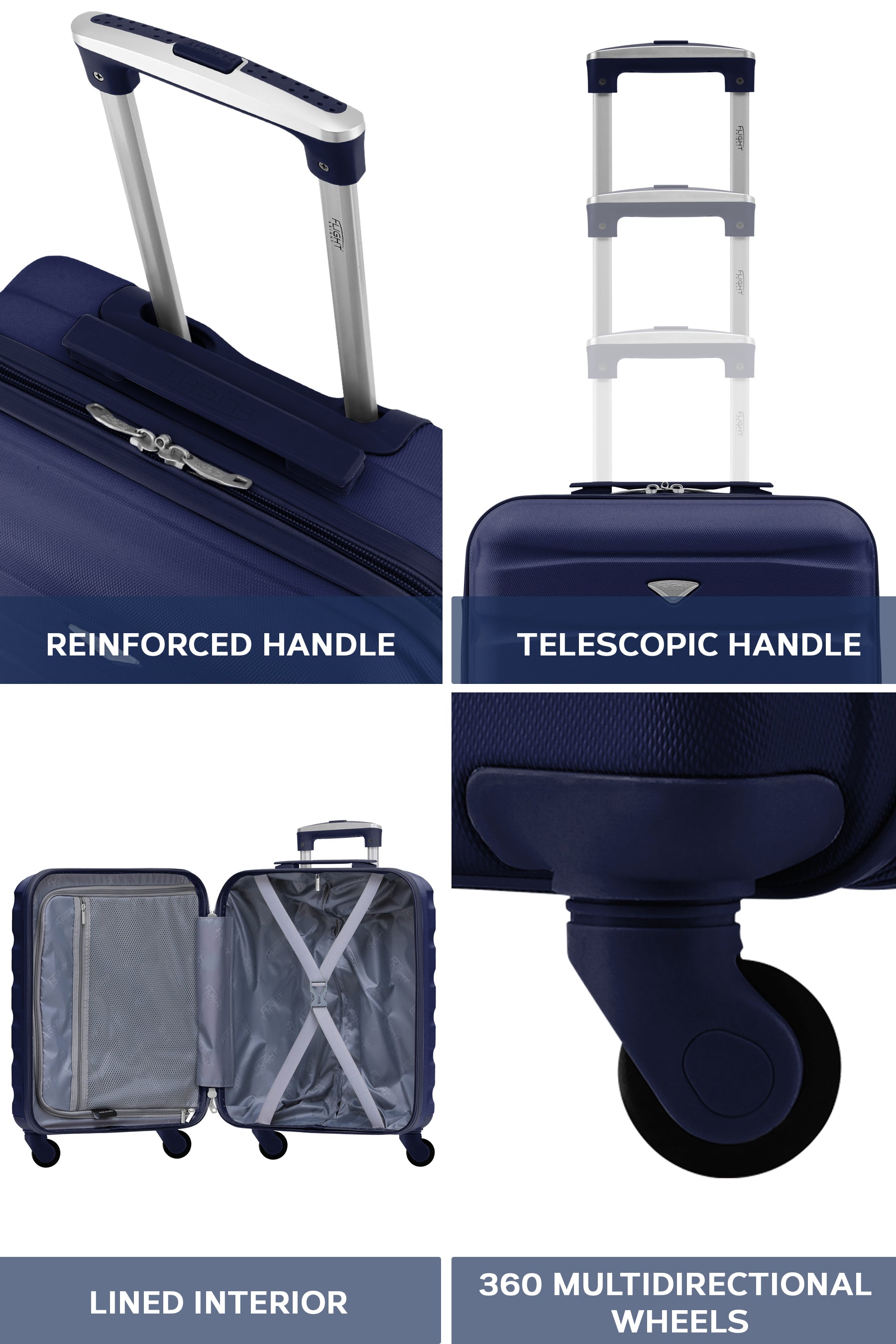 55x40x20cm SAFIR Carry on Cabin Case
