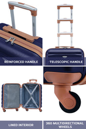 55x40x20cm SAFIR Carry on Cabin Case