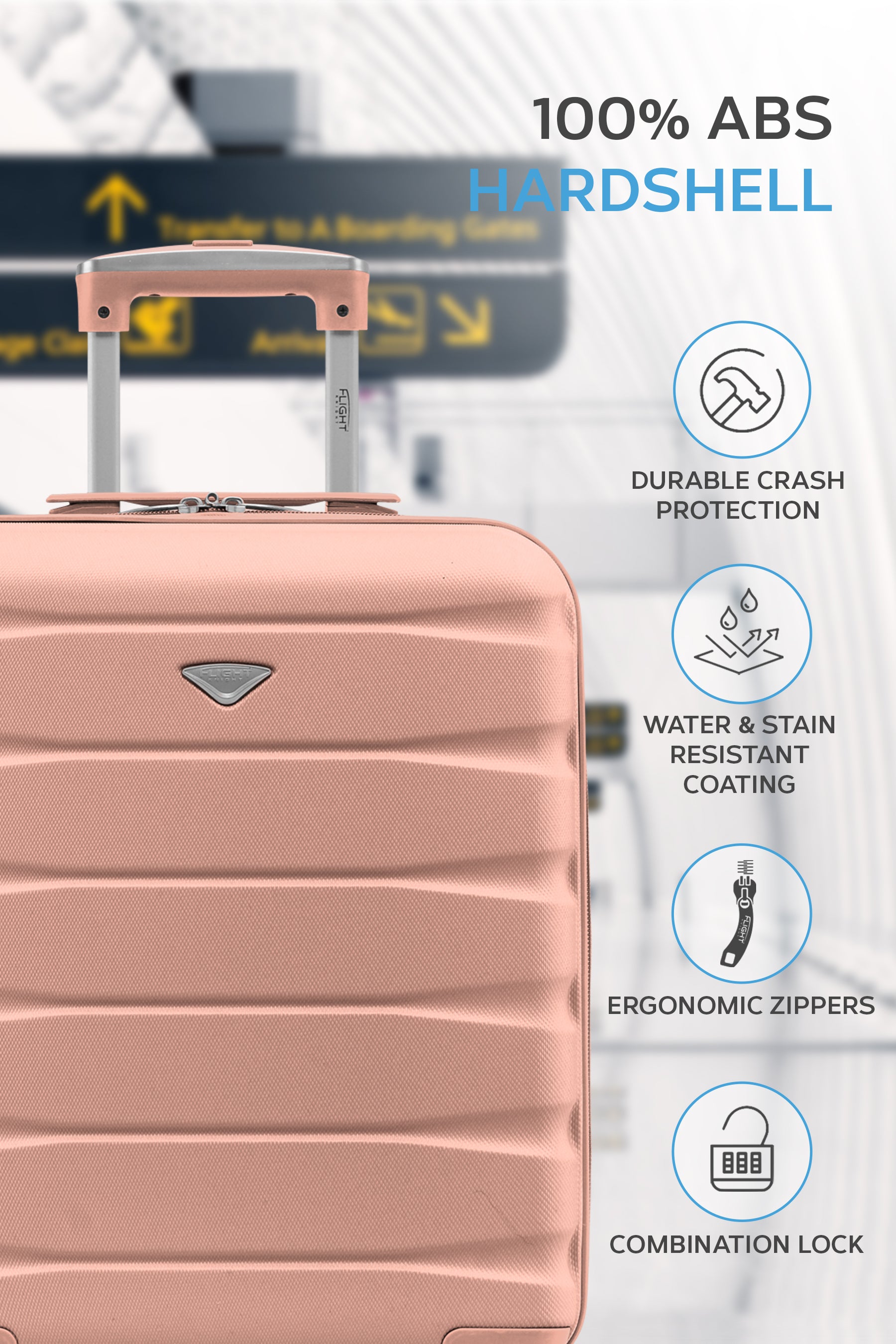 55x40x20cm SAFIR Carry on Cabin Case