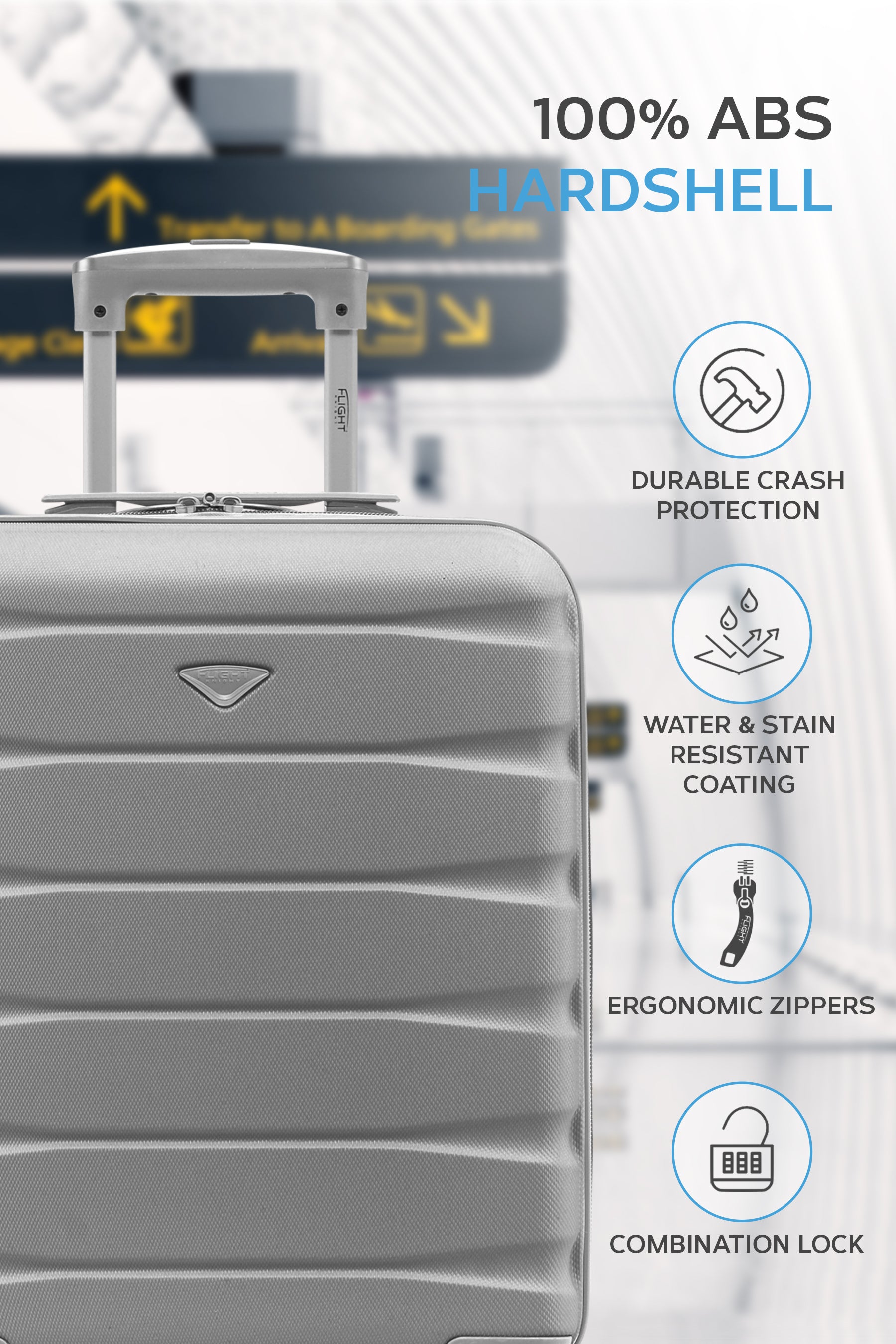 55x40x20cm SAFIR Carry on Cabin Case