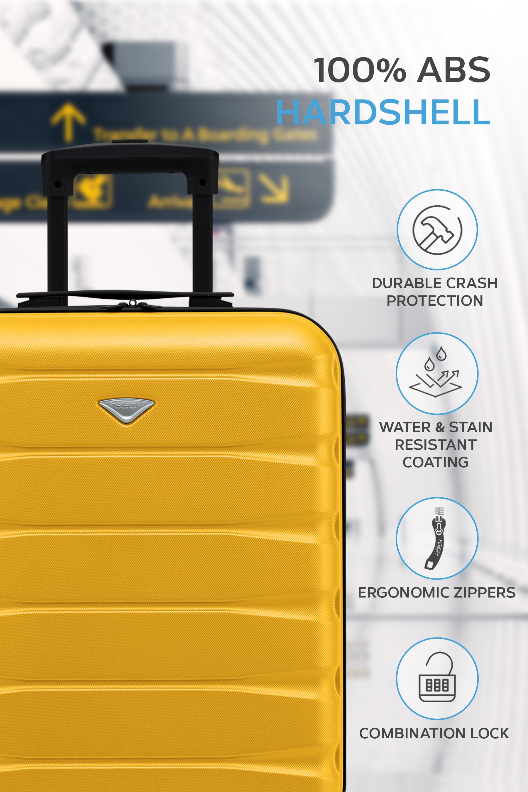 55x40x20cm SAFIR Carry on Cabin Case