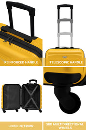 55x40x20cm SAFIR Carry on Cabin Case