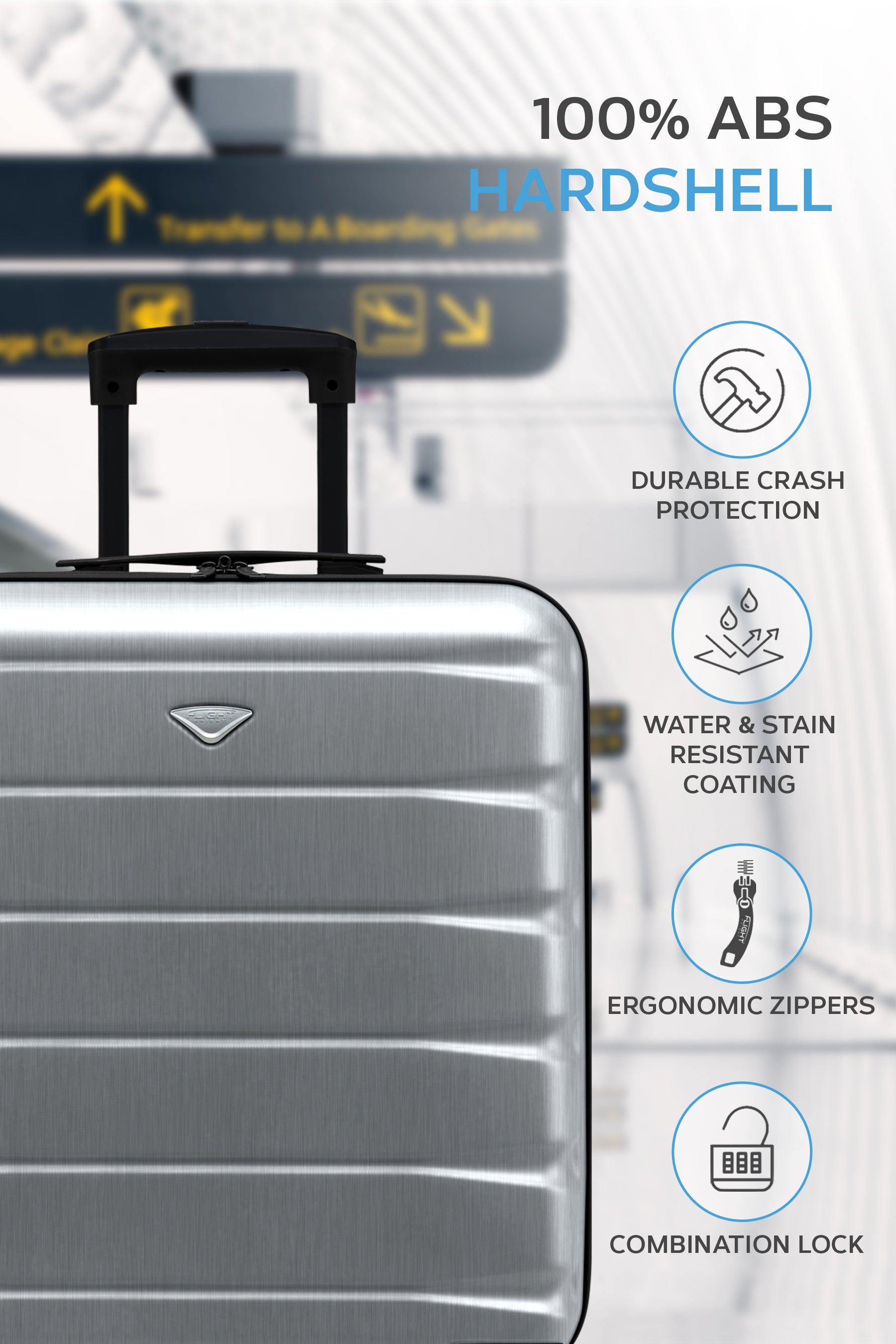56x45x25cm SAFIR Carry on Cabin Case