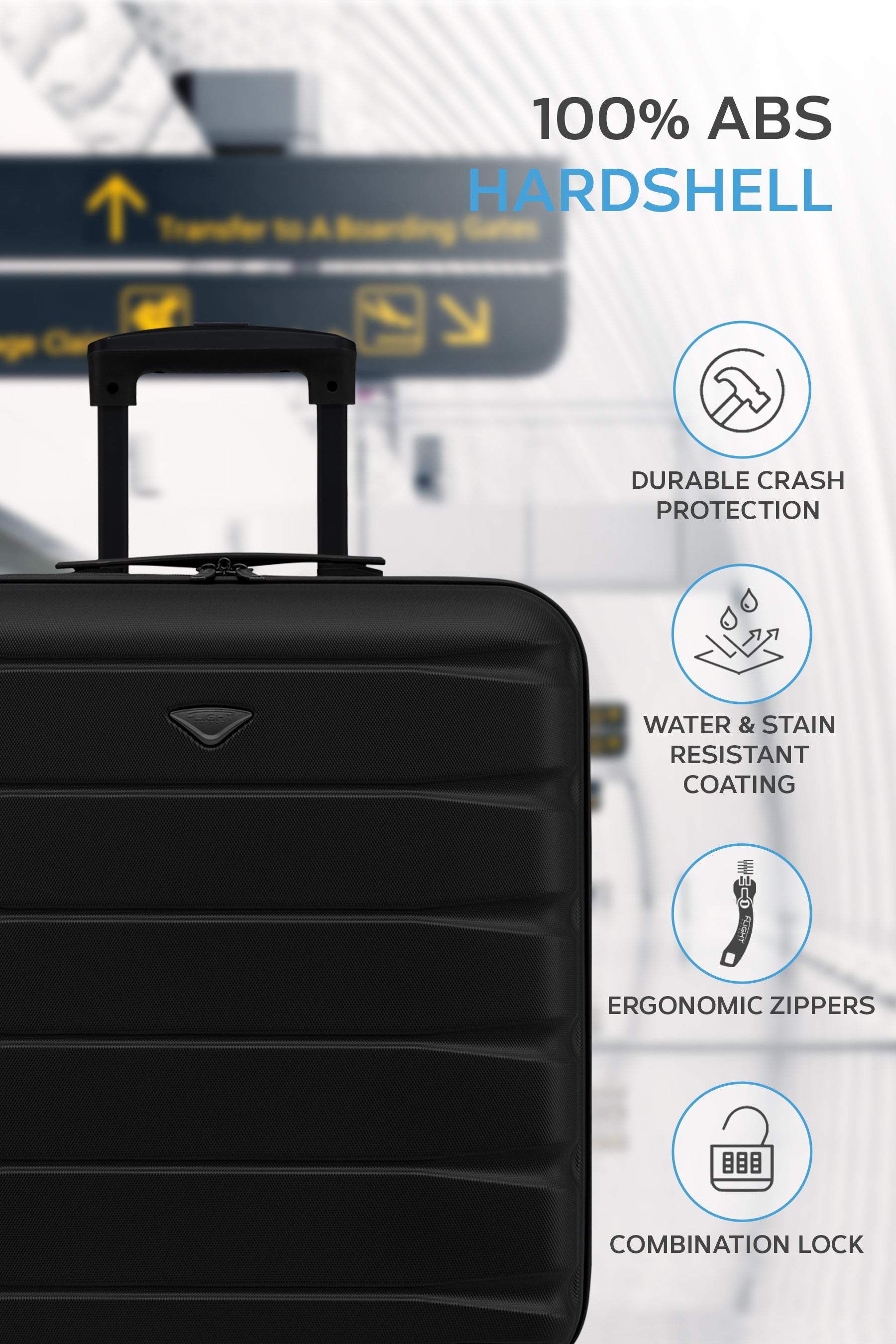56x45x25cm SAFIR Carry on Cabin Case