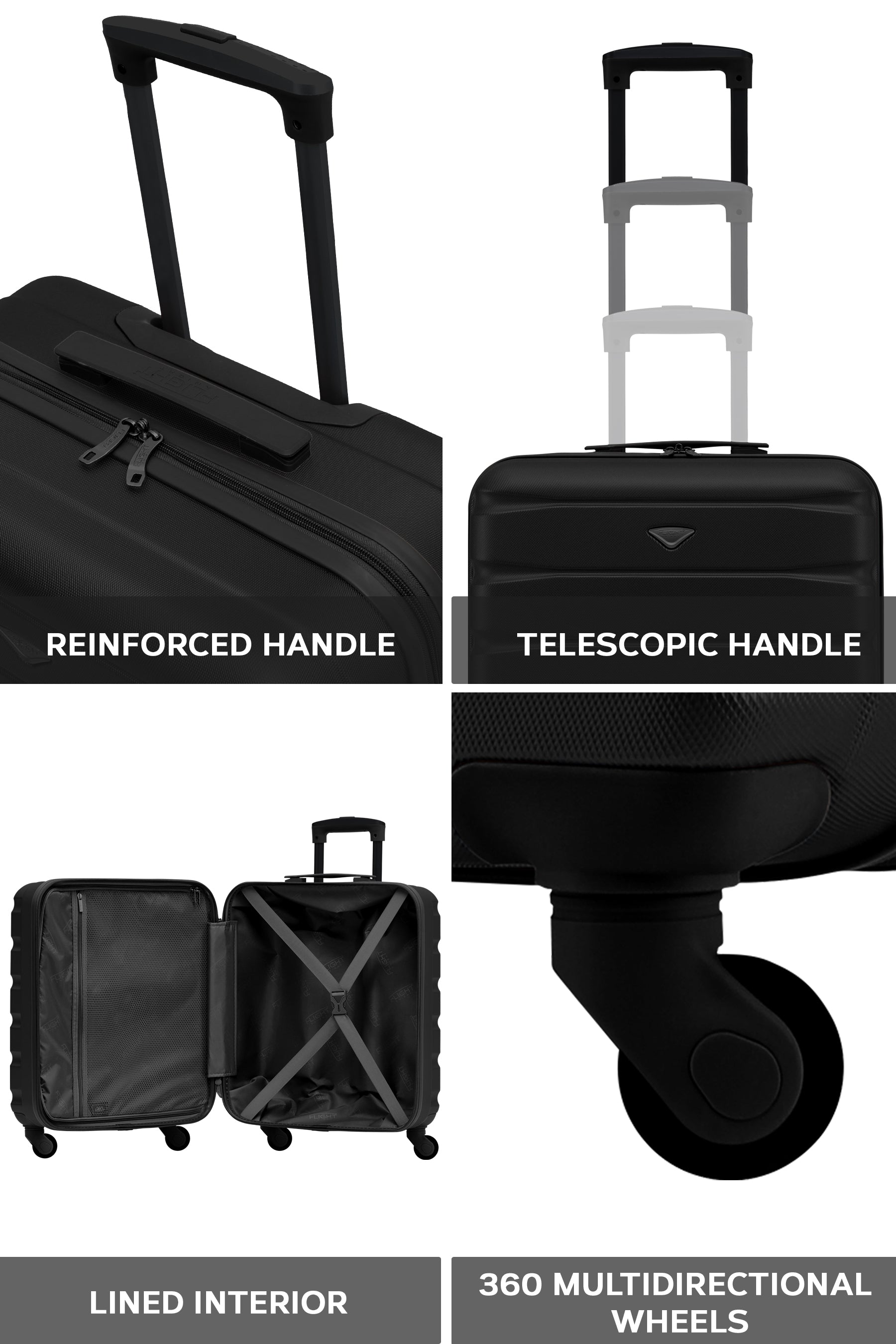56x45x25cm SAFIR Carry on Cabin Case
