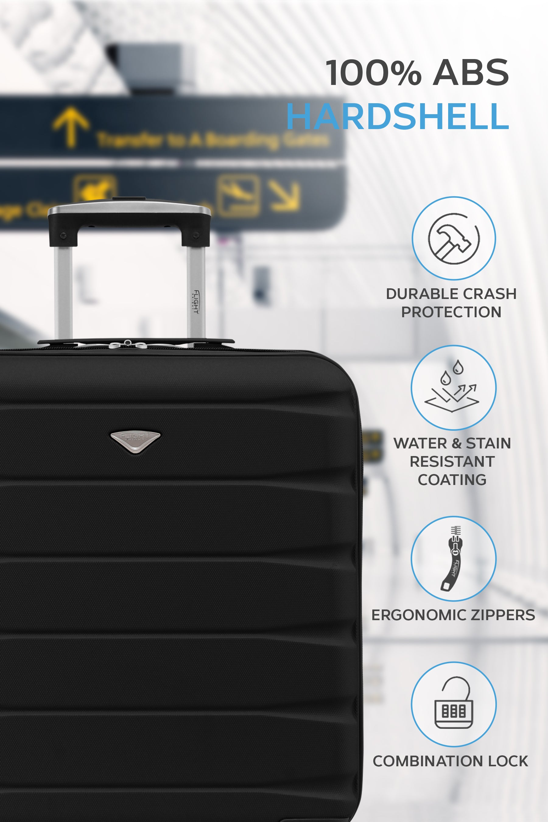 56x45x25cm SAFIR Carry on Cabin Case