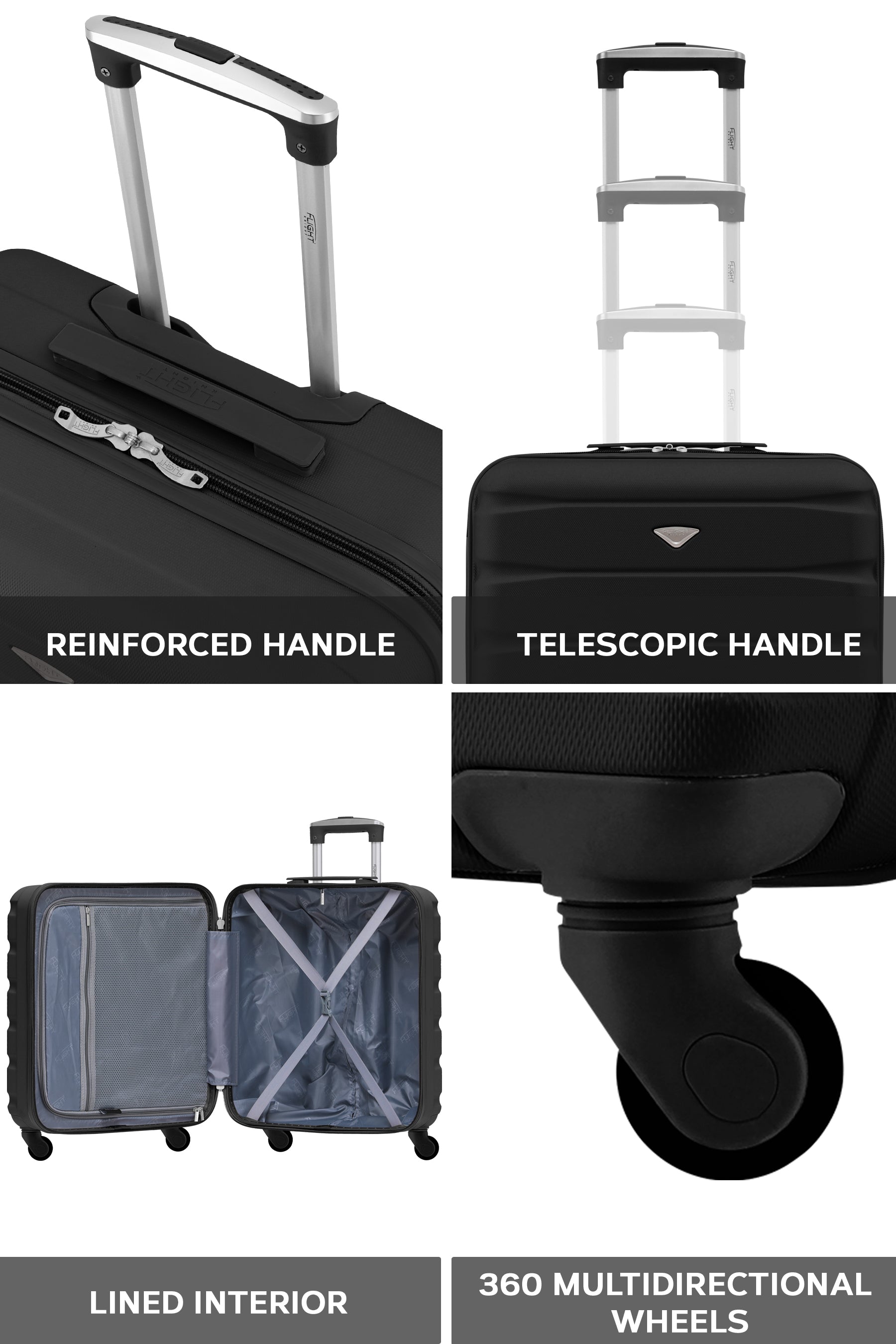 56x45x25cm SAFIR Carry on Cabin Case