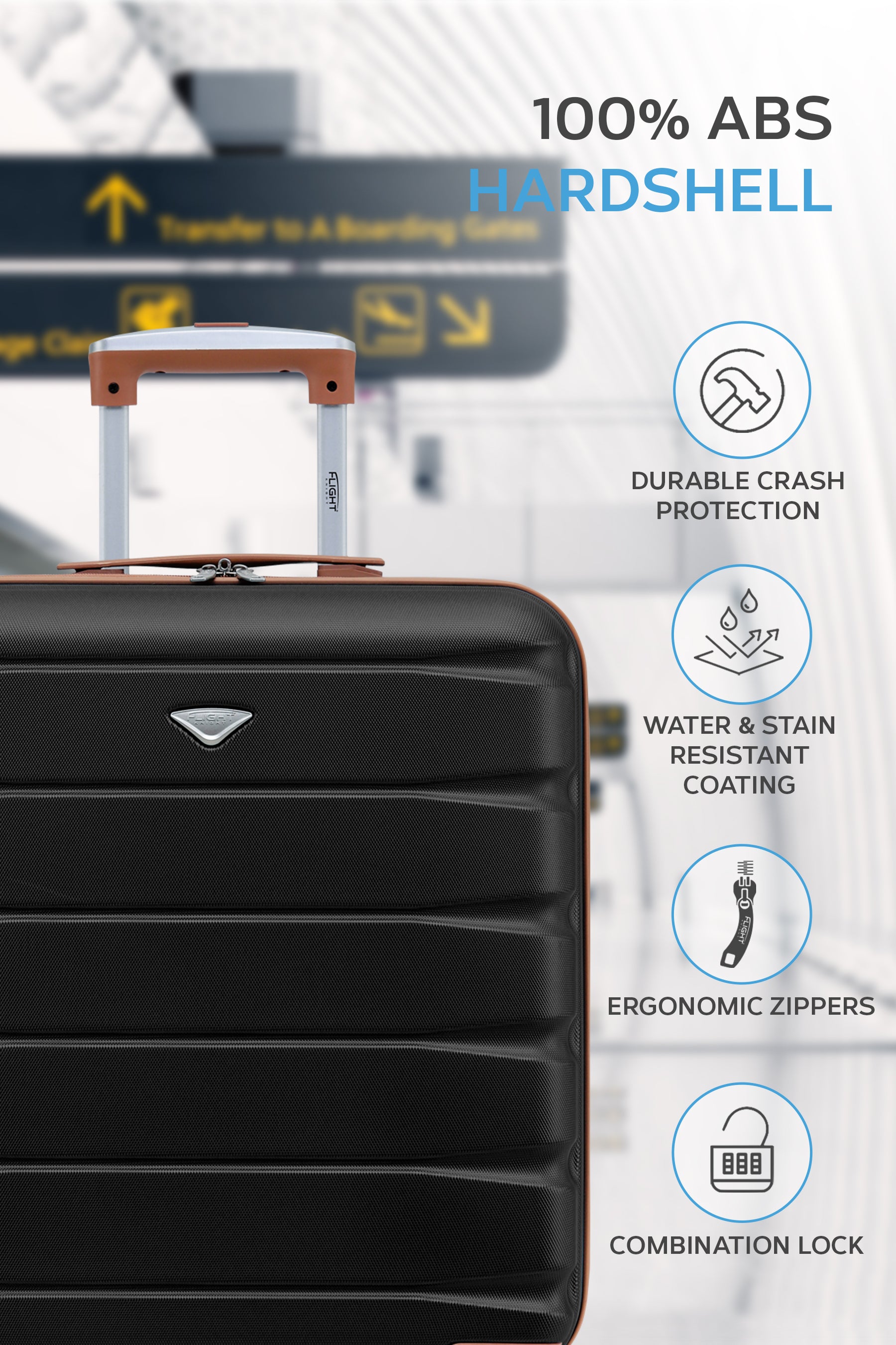 56x45x25cm SAFIR Carry on Cabin Case