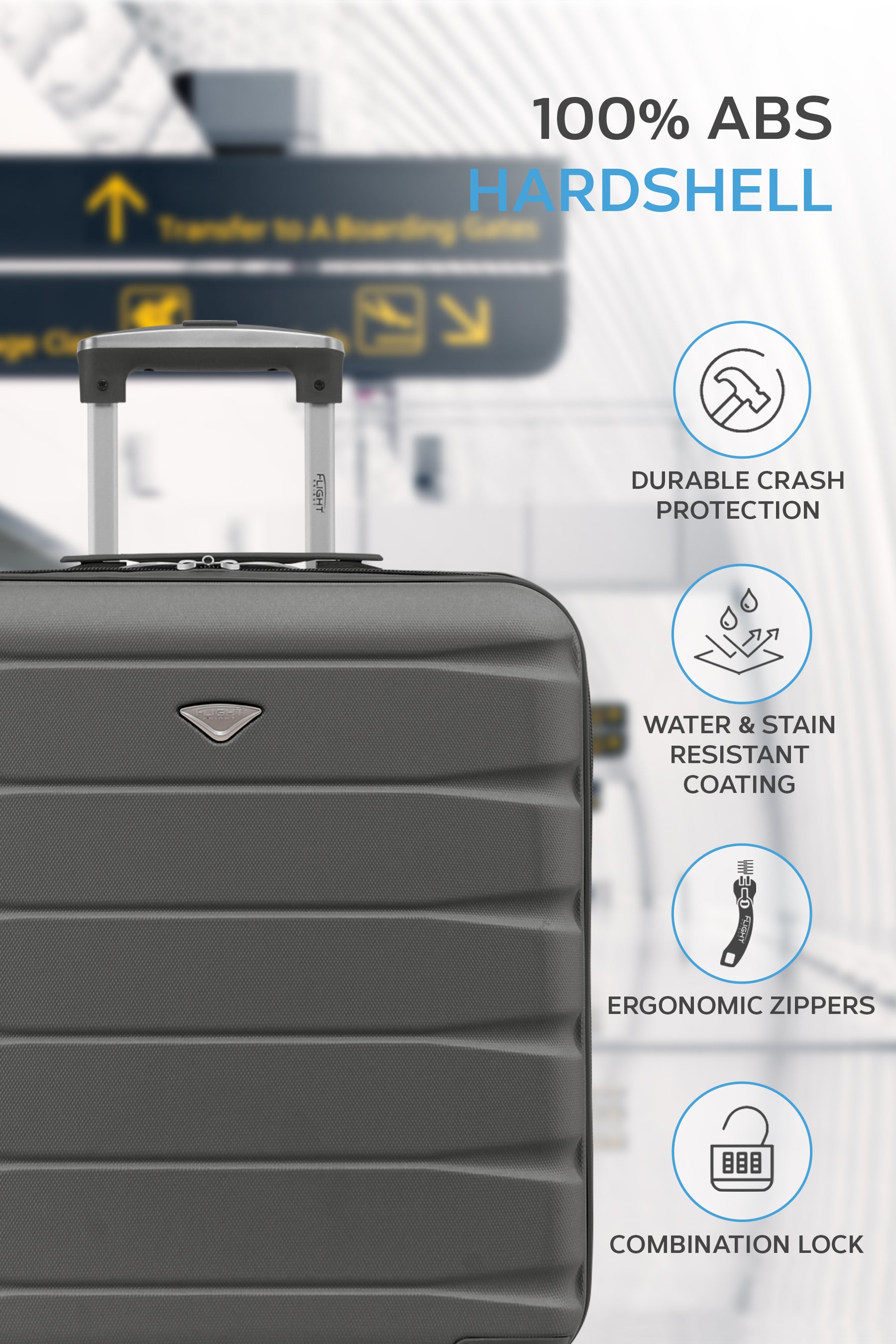 56x45x25cm SAFIR Carry on Cabin Case