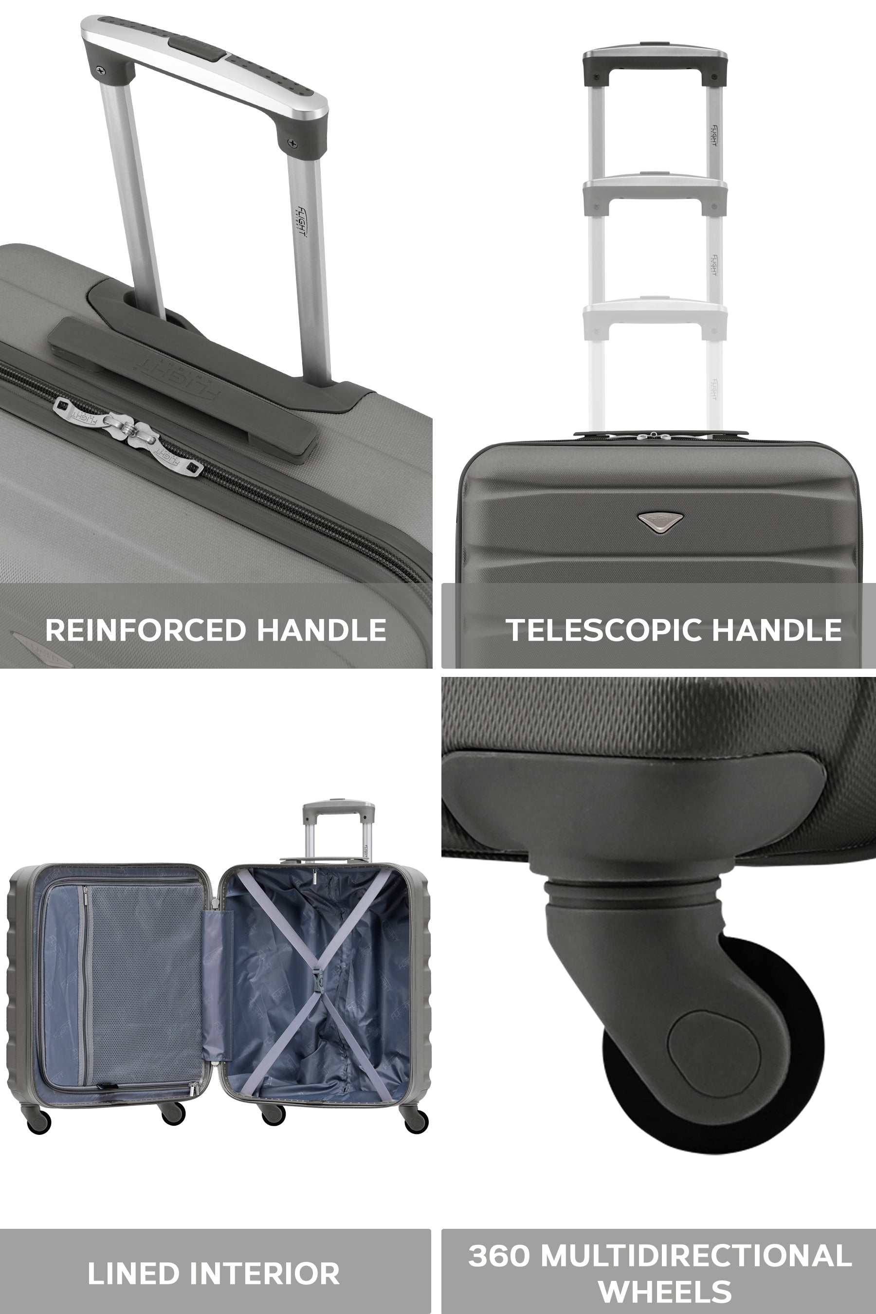 56x45x25cm SAFIR Carry on Cabin Case