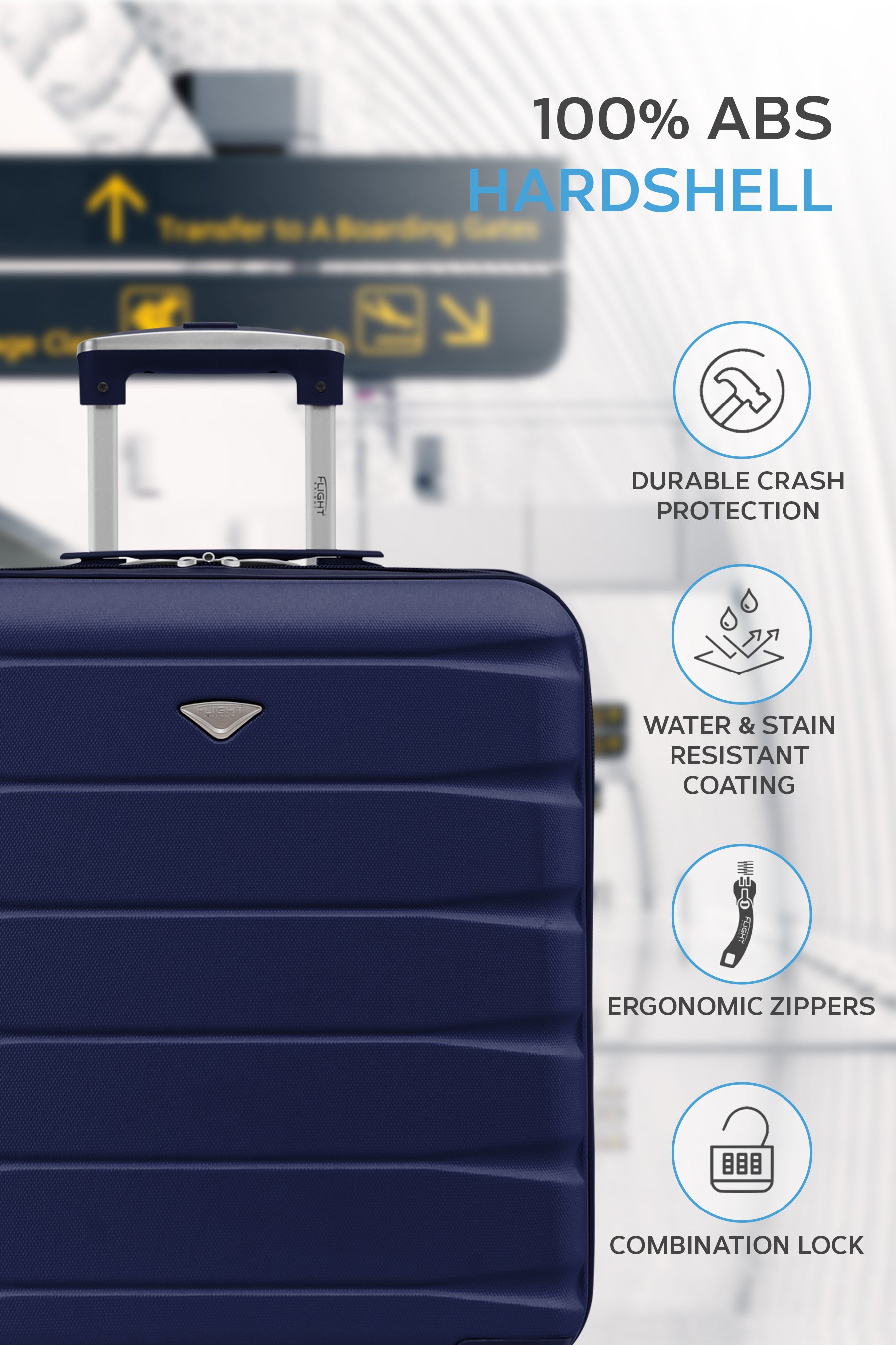 56x45x25cm SAFIR Carry on Cabin Case