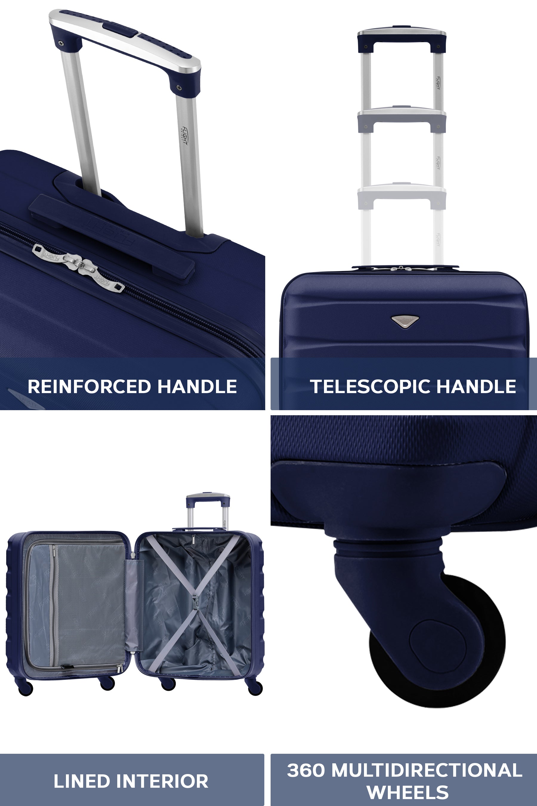 56x45x25cm SAFIR Carry on Cabin Case