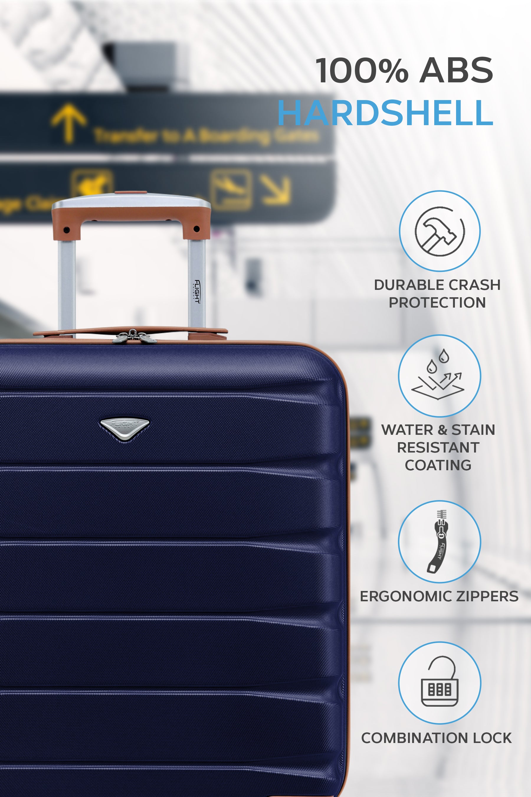 56x45x25cm SAFIR Carry on Cabin Case